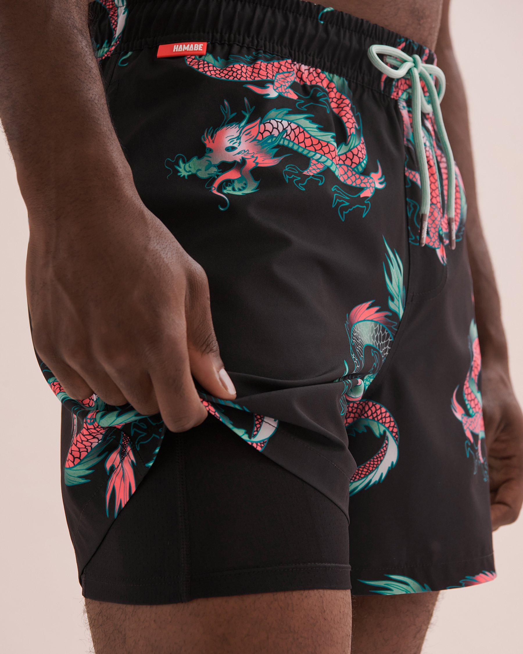 HAMABE Maillot volley Noir/Dragon 03100036 - Voir4