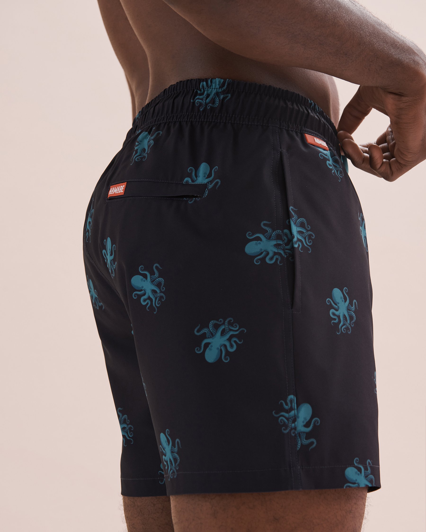 HAMABE Volley Swimsuit Blue Octopus 03100037 - View6