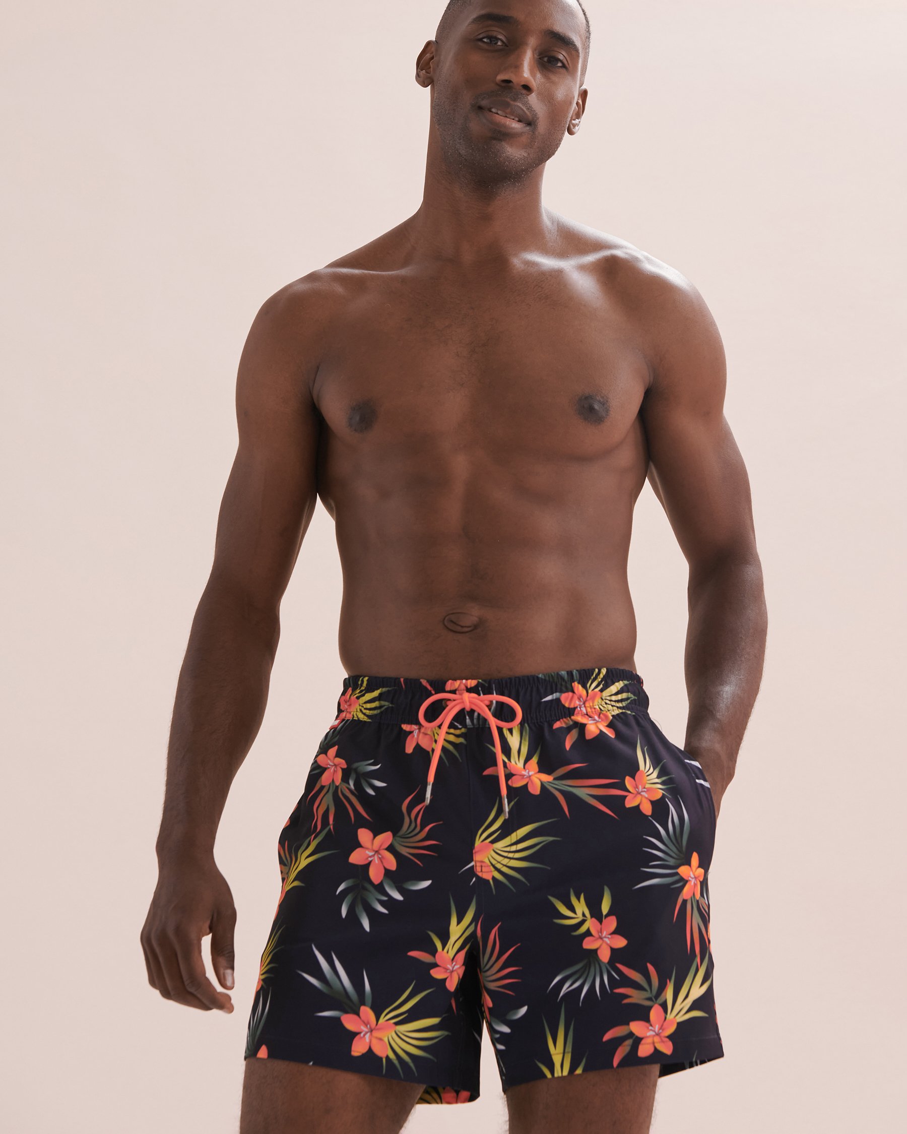 HAMABE Maillot volley Bleu marine/Tropiques 03100036 - View5