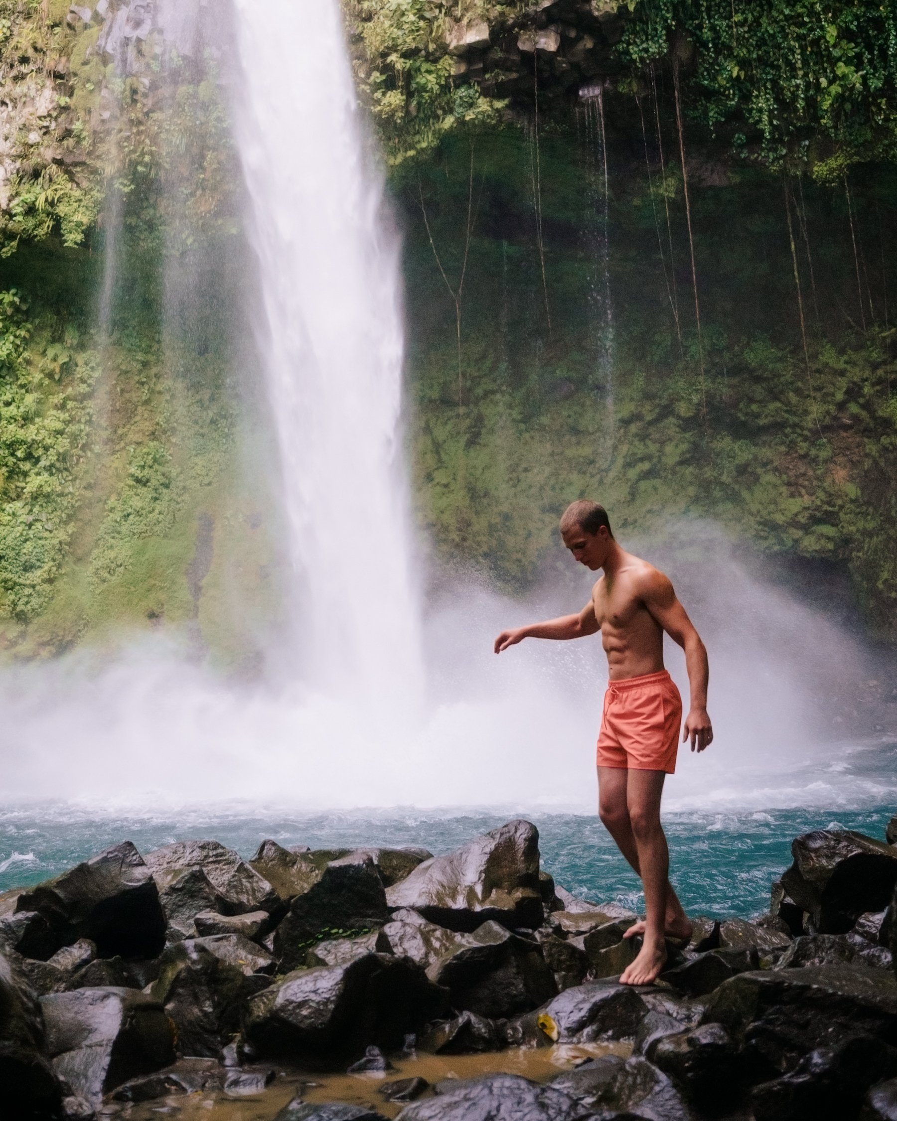 HAMABE Maillot volley Orange Corail 03100037 - Voir3