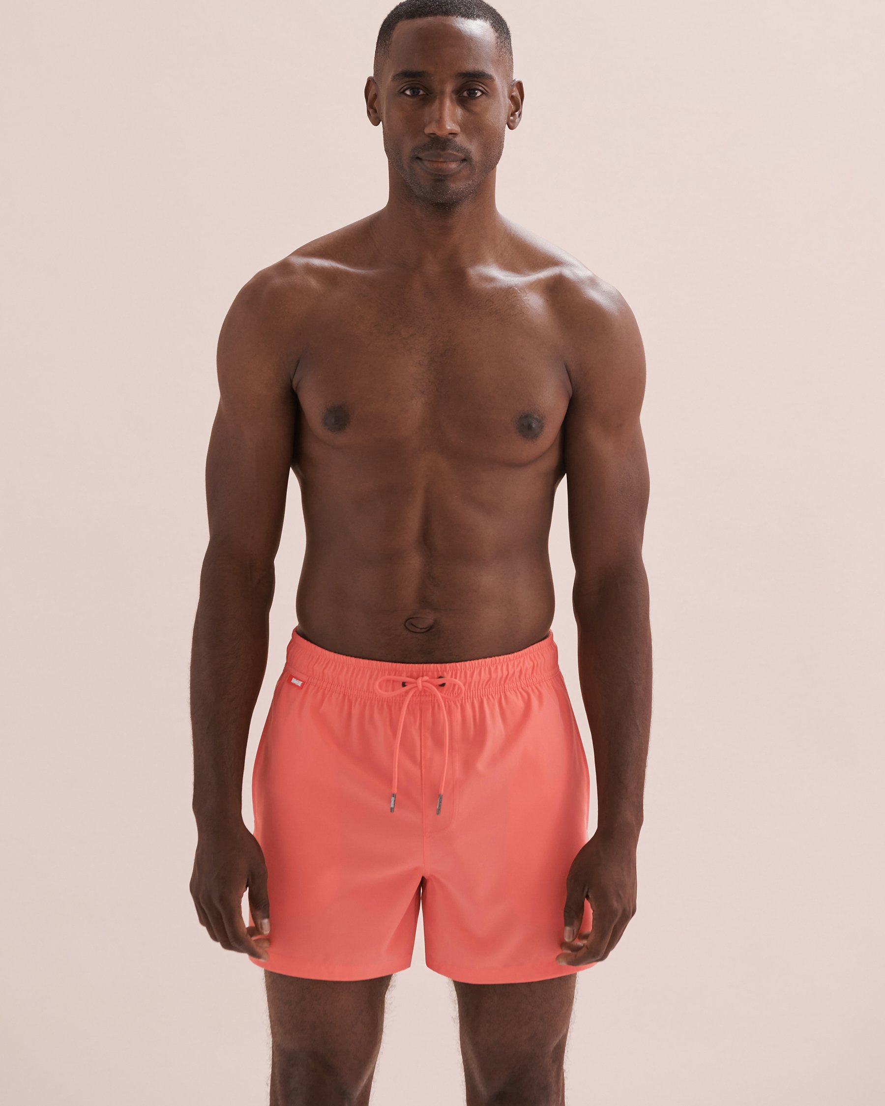 HAMABE Maillot volley Orange Corail 03100037 - Voir8