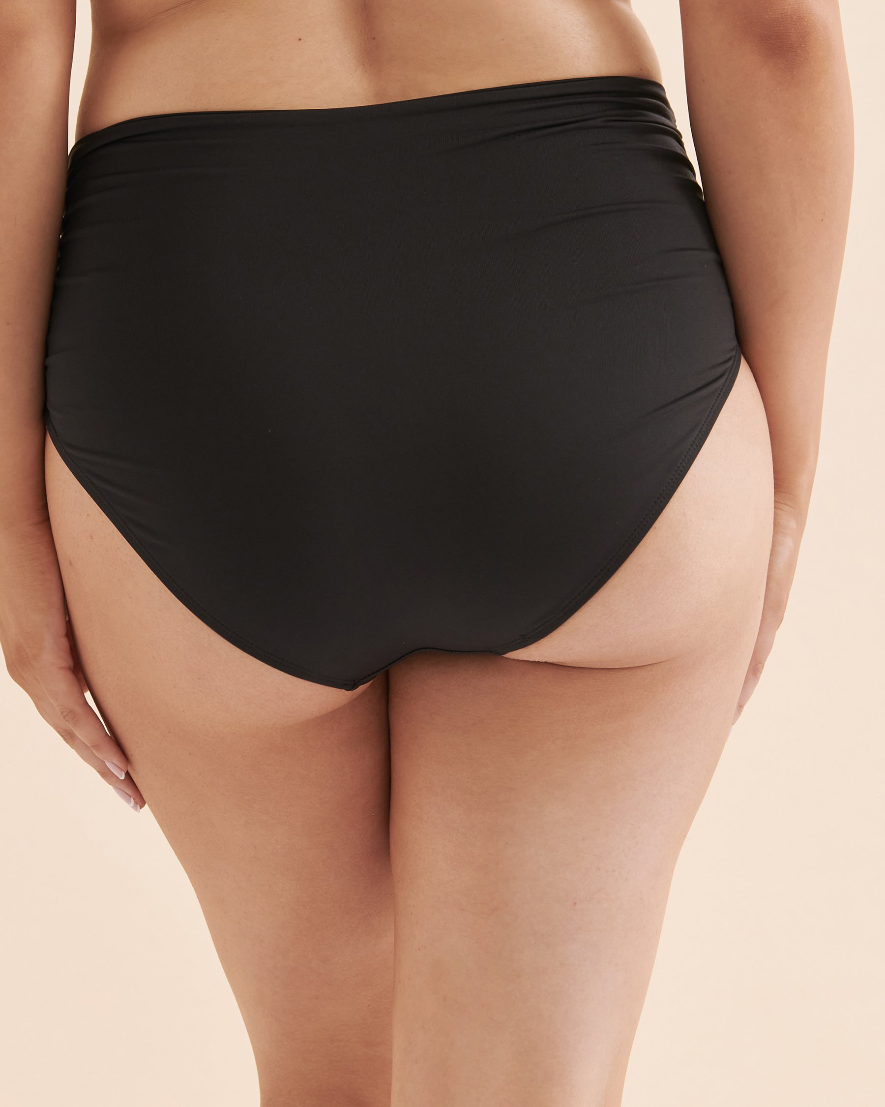 ANNE COLE Bas de bikini taille haute LIVE IN COLOR Noir MYMB36001 - View2