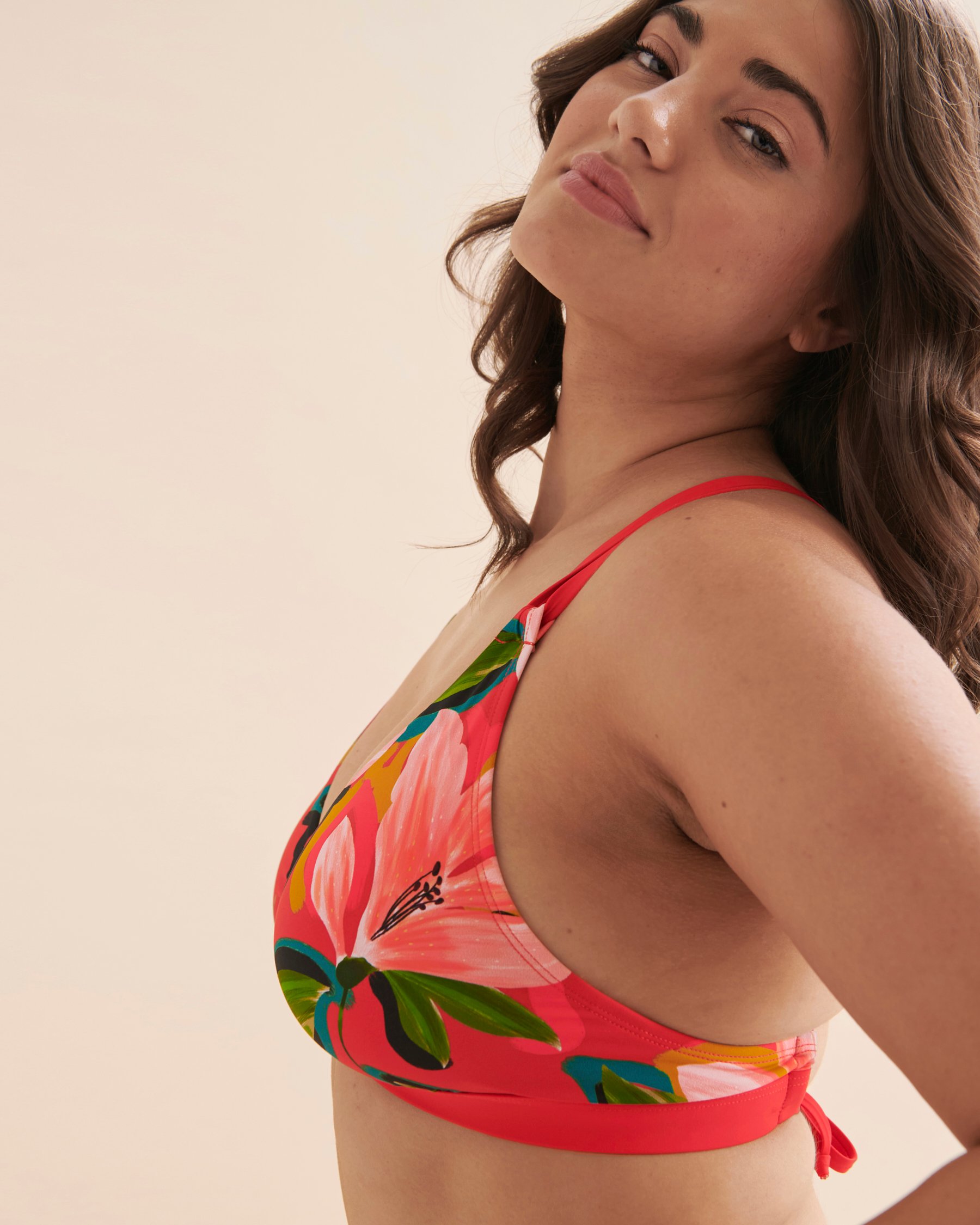 SKYE Haut de bikini bralette bonnet D/DD/E/F Sarah Break of Day Ruby Tropical SK764128D - Voir3