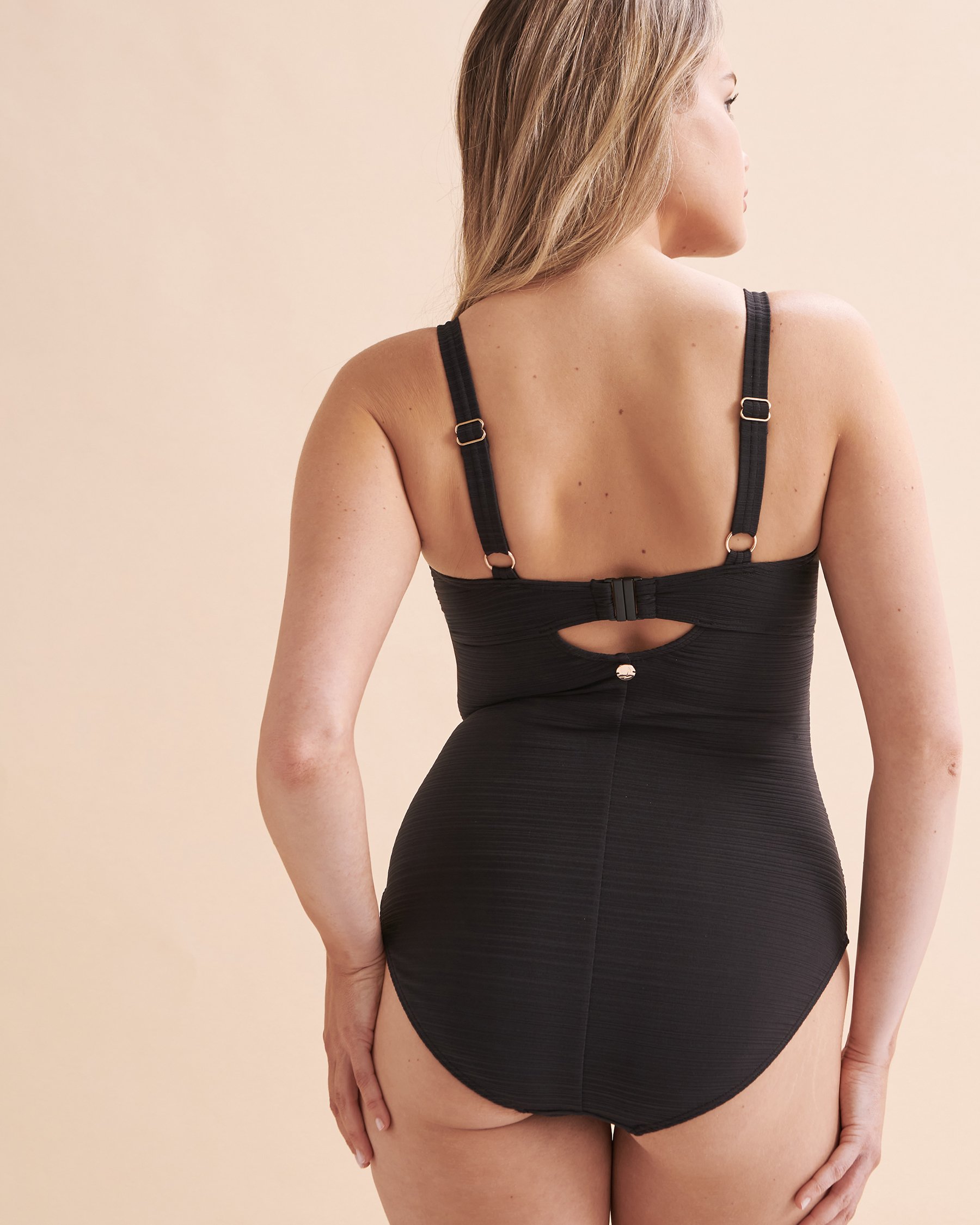 ARTESANDS Maillot une-pièce à découpe bonnet D/DD Aria Cezanne Noir AT1763GA - Voir4