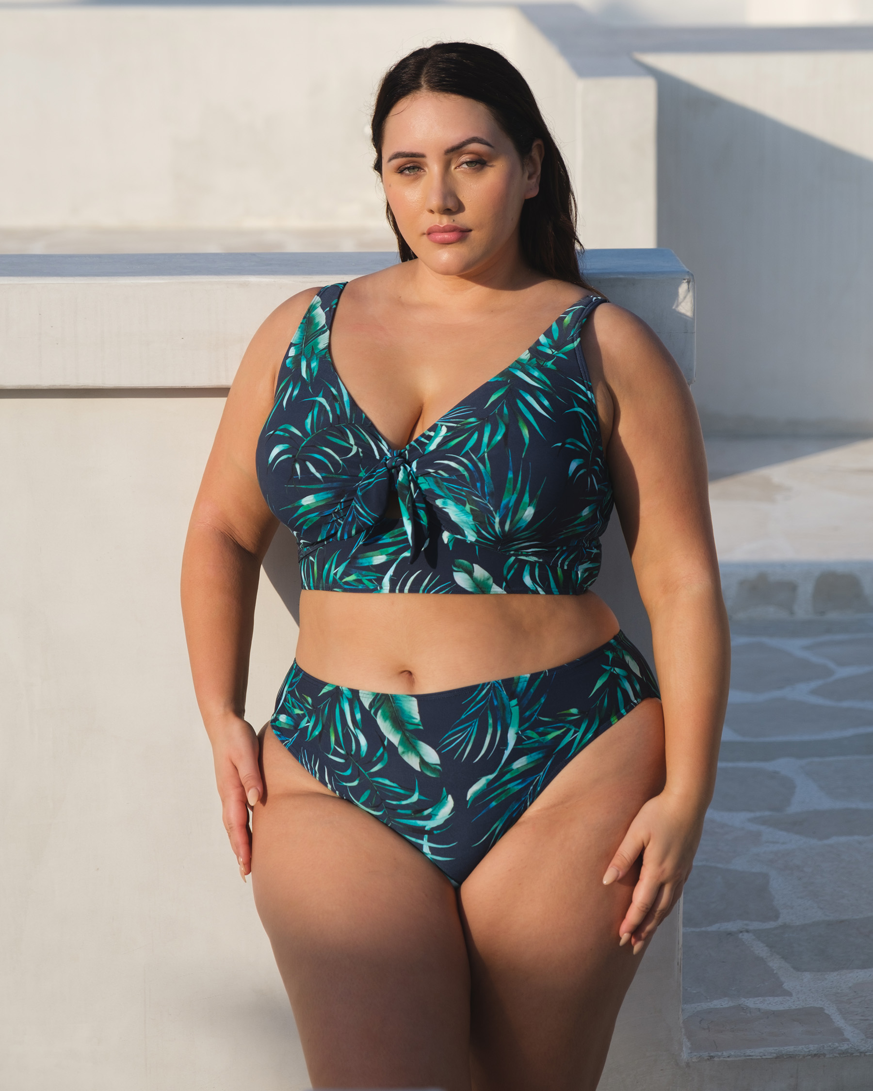 ARTESANDS Bas de bikini Palmspiration Delacroix Feuilles marines foncées AT4006PS - Voir3