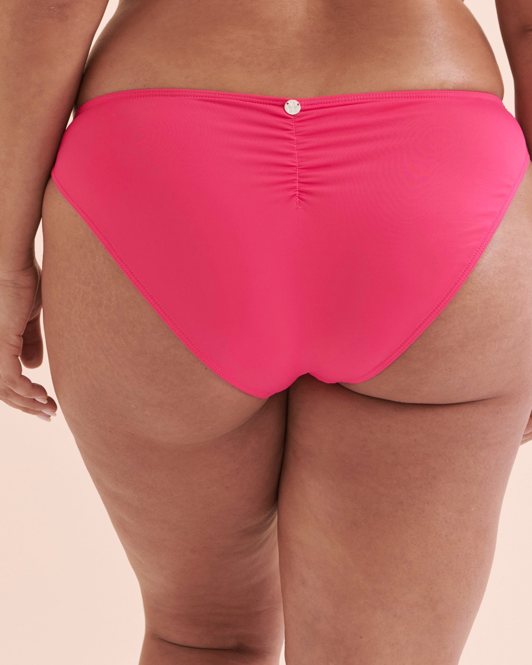 QUINTSOUL Bas de bikini froncé sur les côtés Framboise W15195664 - Voir6