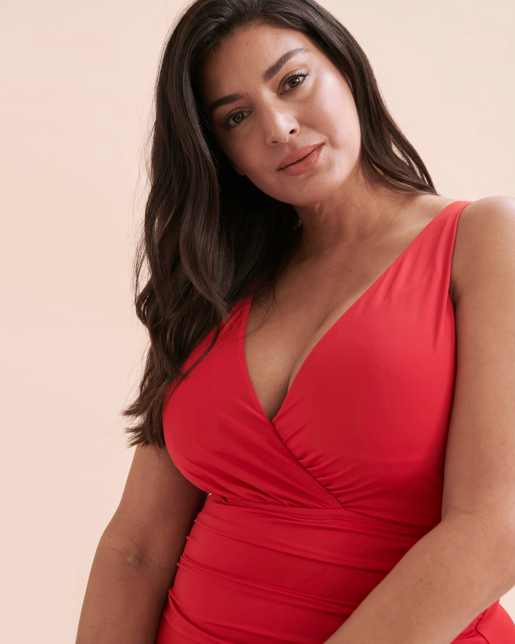 JANTZEN Maillot une-pièce dos ouvert Solids Jewel Rouge JZ24185M - Voir6