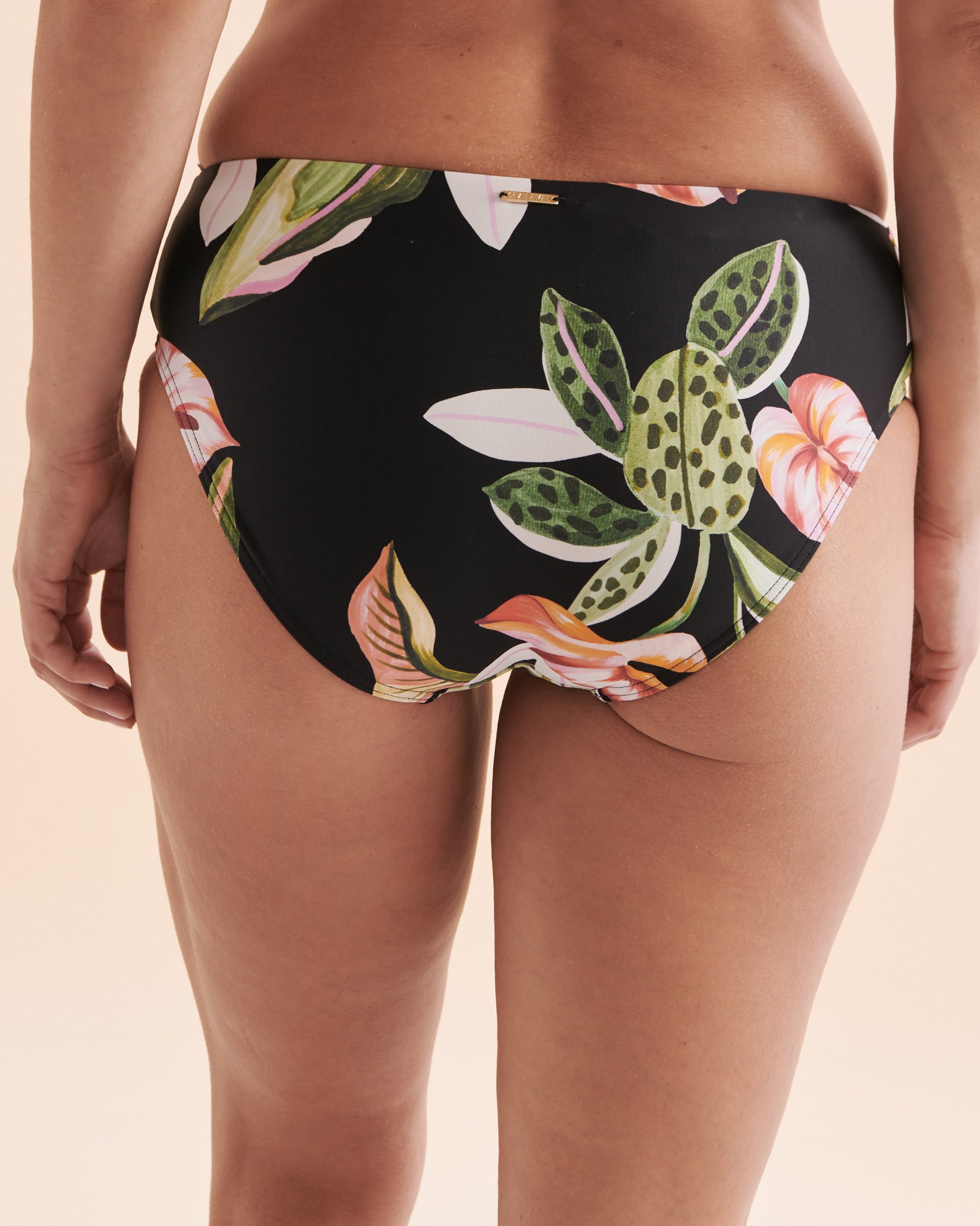 SEA LEVEL Sundown Bikini Bottom Black Tropical SL4015SD - View2