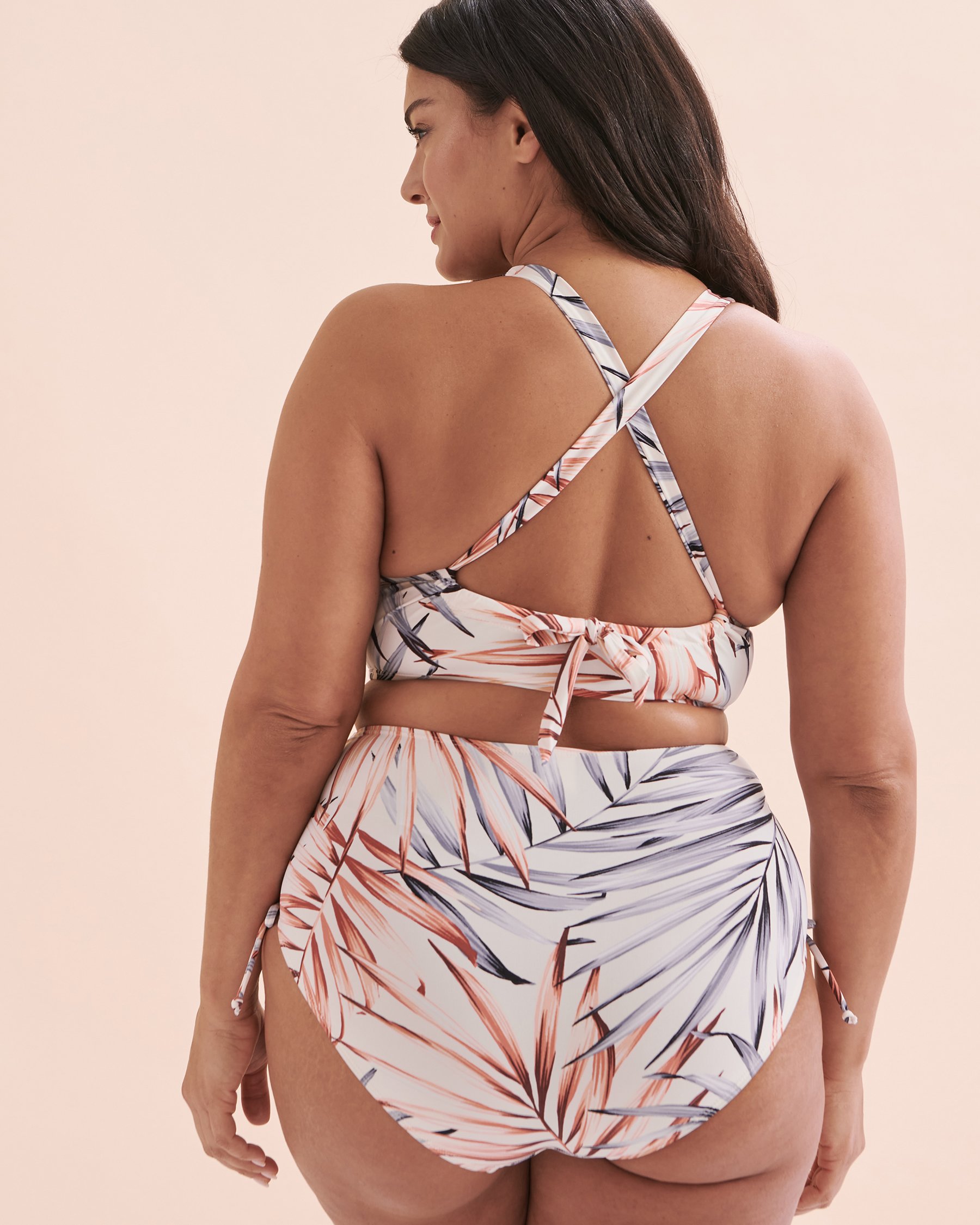 CHRISTINA Haut de bikini triangle Desert Palm Beige tropical 30DP5064 - Voir3