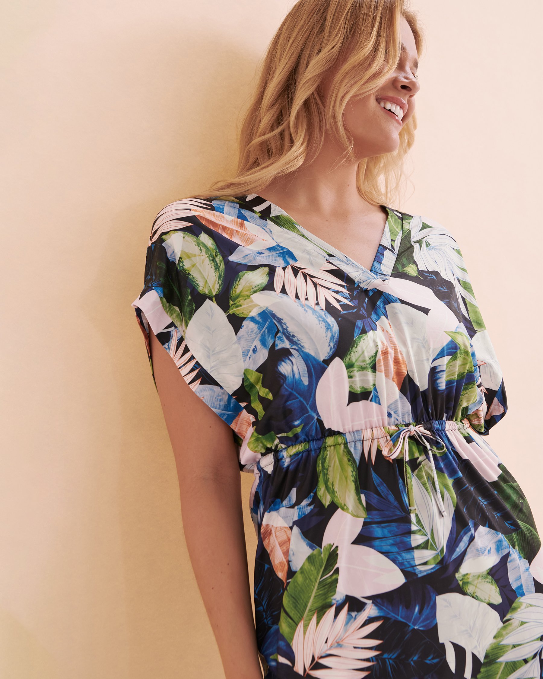 EVERYDAY SUNDAY Rainforest Tale Short Dress Black Rainforest ESBEAW02727 - View3