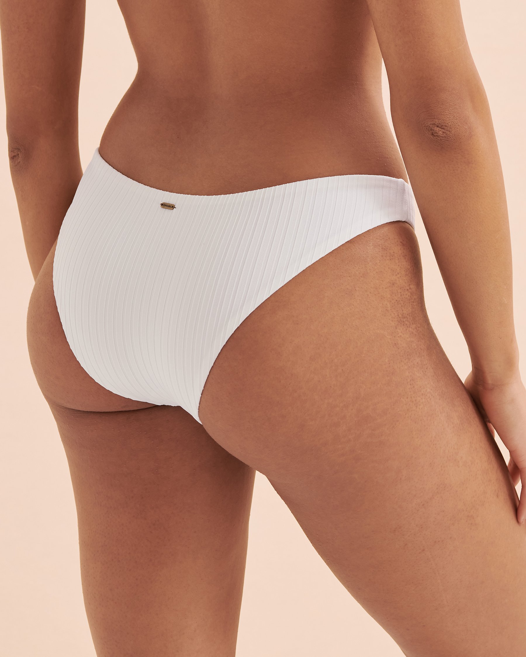 RIP CURL Eco Premium Surf Cheeky Bikini Bottom White 0AQWSW - View4