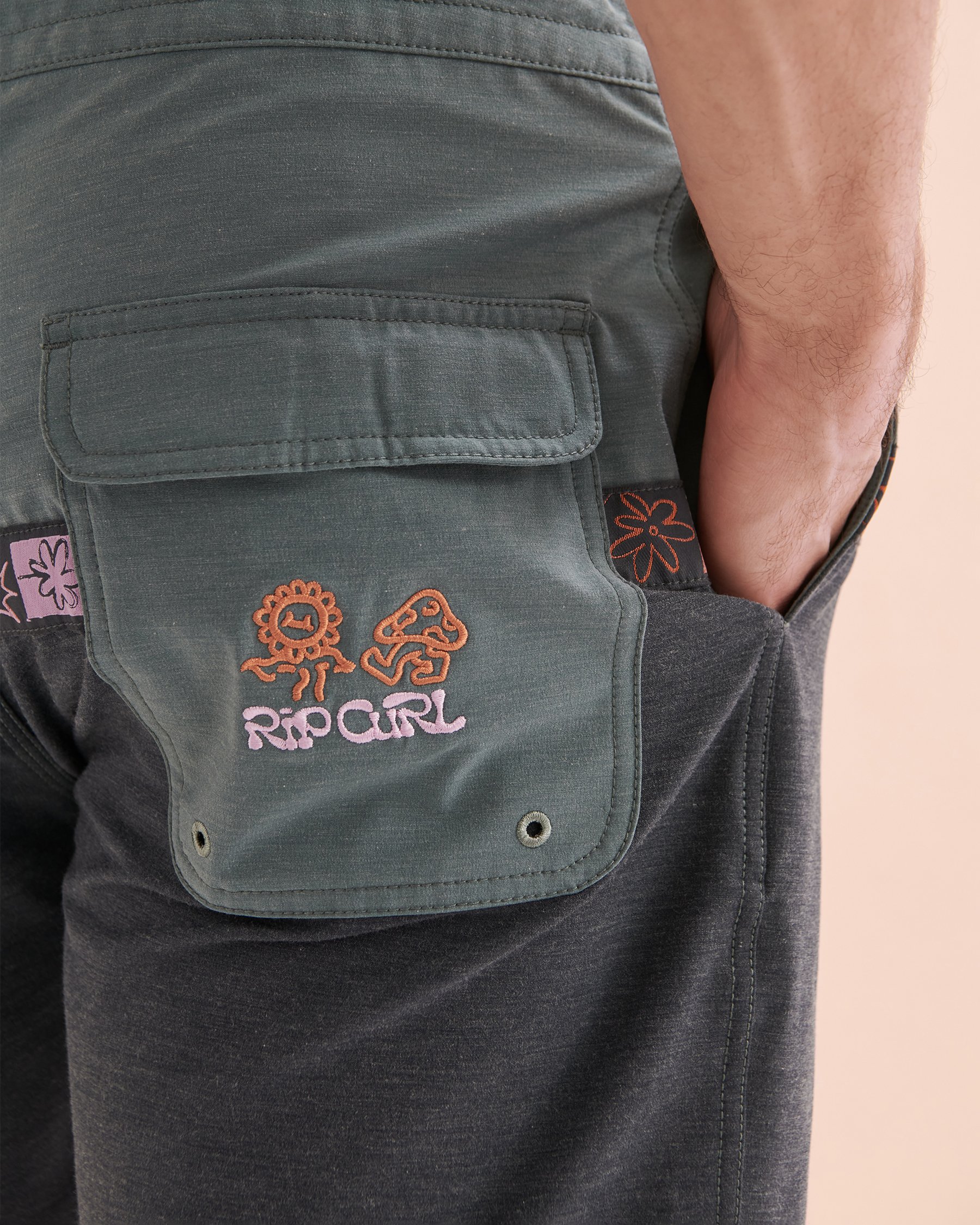 RIP CURL Maillot boardshort Saltwater Culture Fungi Layday Bleu foncé 087MBO - Voir3