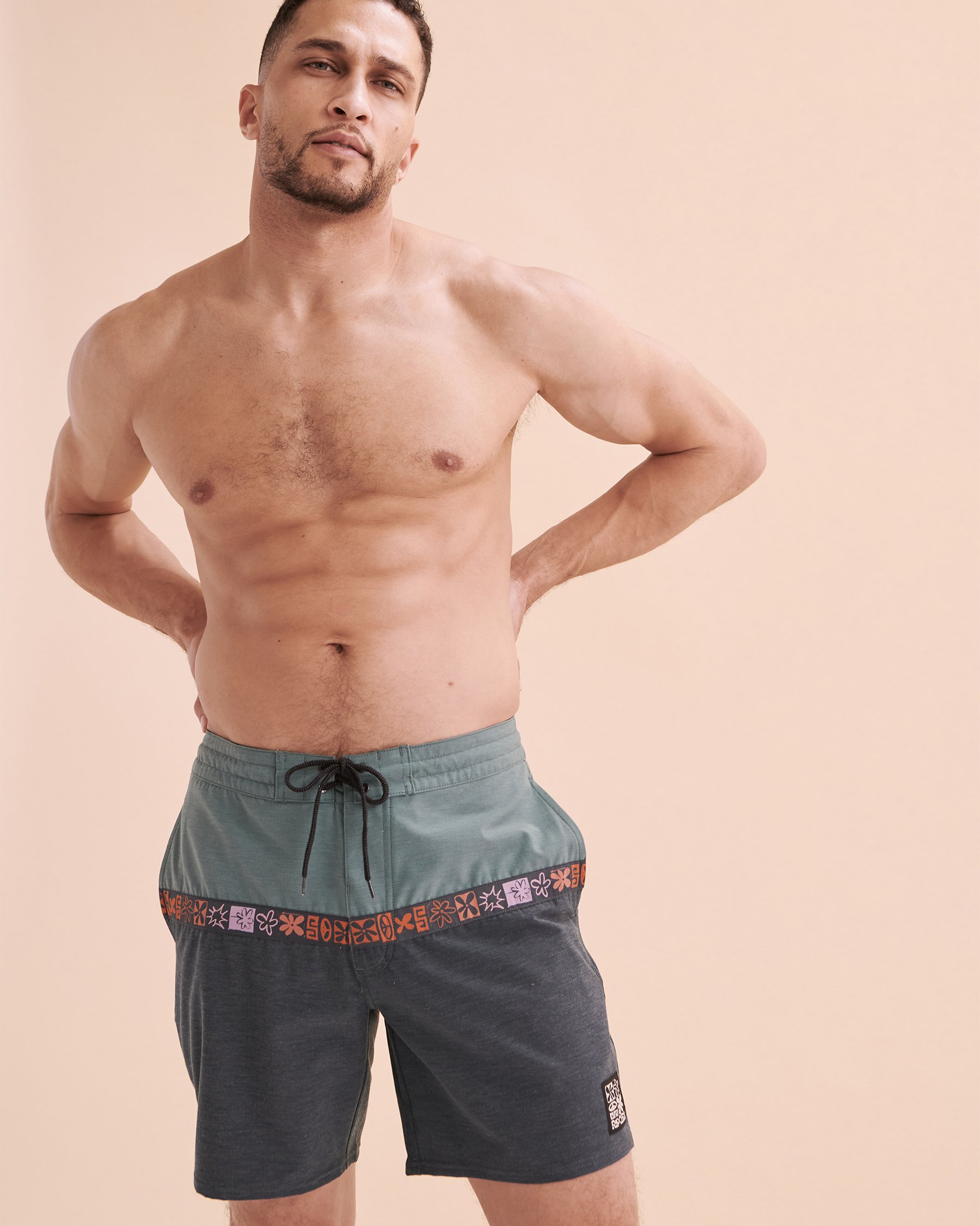 RIP CURL Maillot boardshort Saltwater Culture Fungi Layday Bleu foncé 087MBO - Voir4