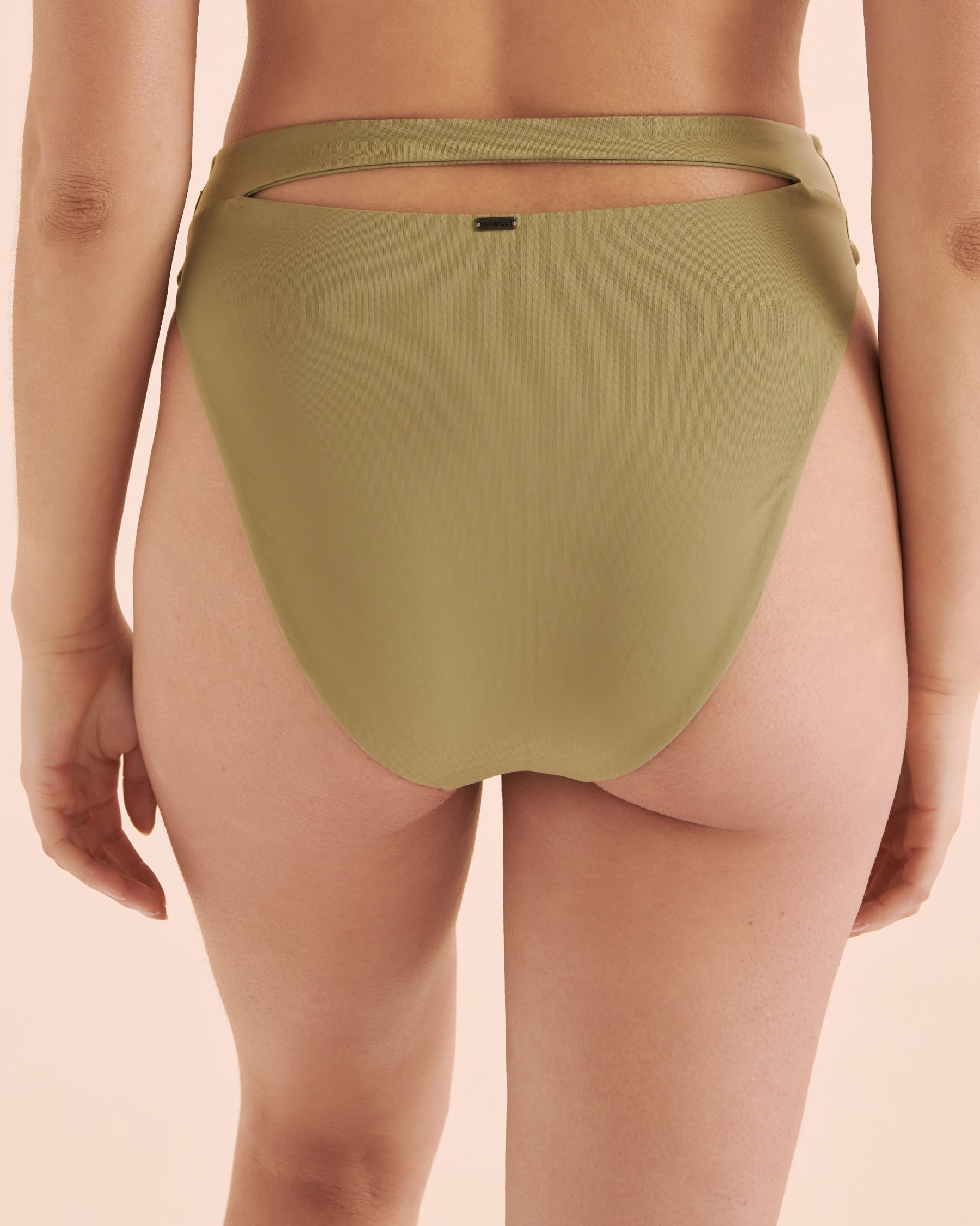 O'NEILL Saltwater Solids Matira High Waist Bikini Bottom Olive Green SP4474086B - View3