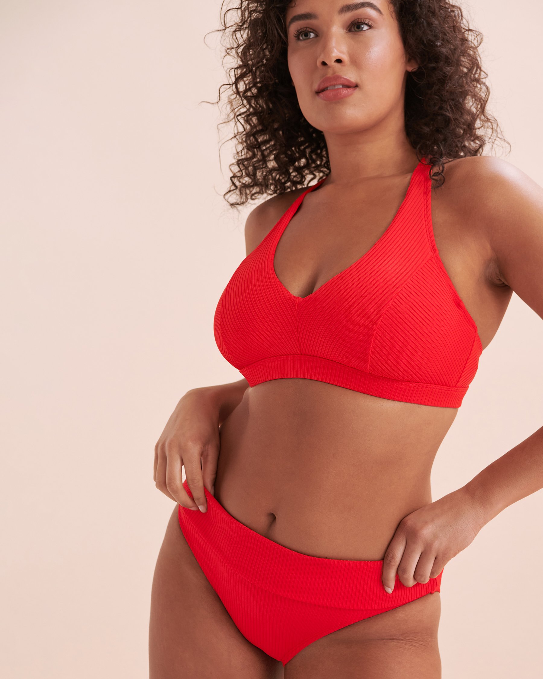 BLEU ROD BEATTIE Walk The Line D-DD Cup Underwire Bikini Top Red RBWL24350D - View5