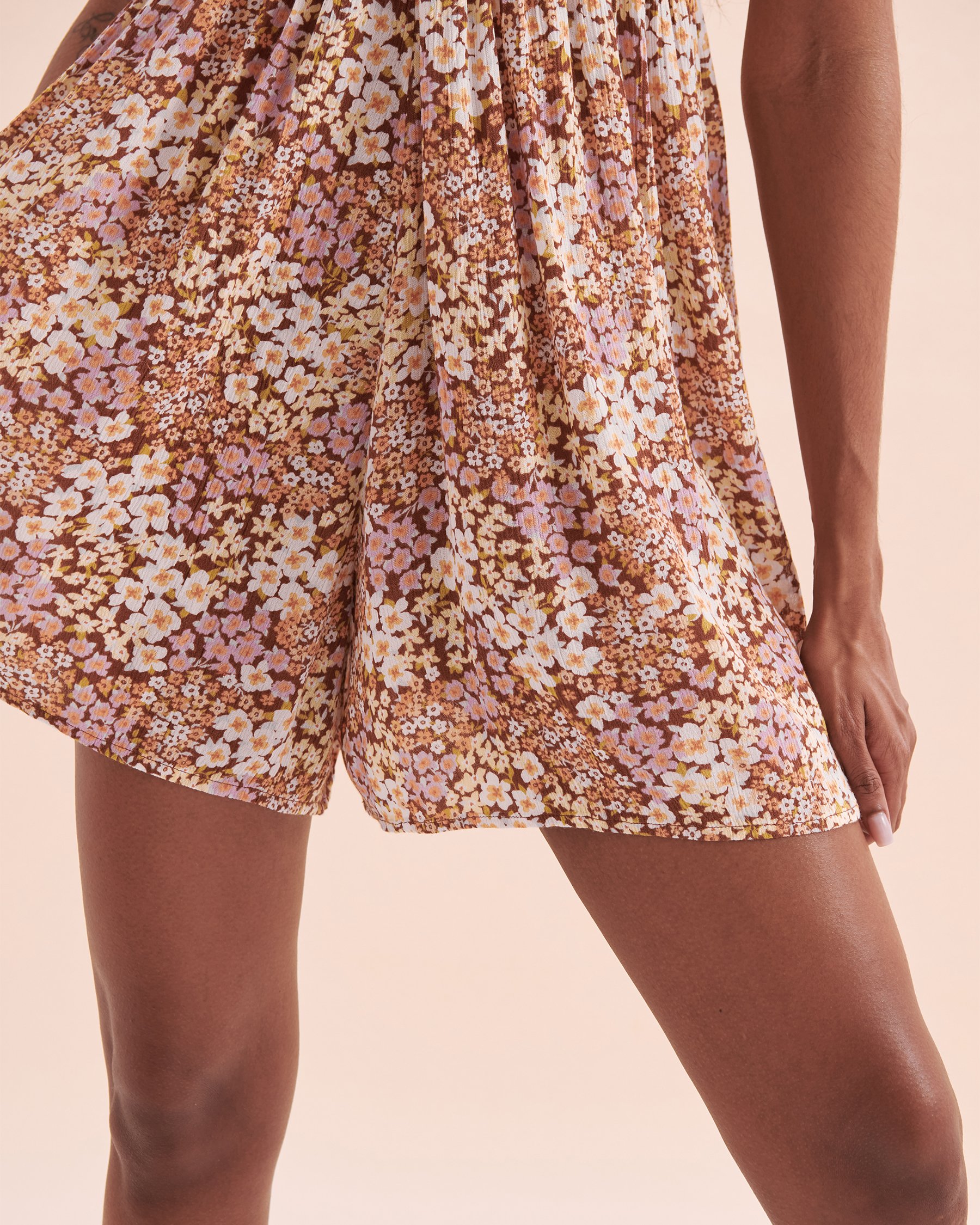 BILLABONG Combishort à bretelles fines Day Glow Coco grillé ABJWD00568 - Voir4