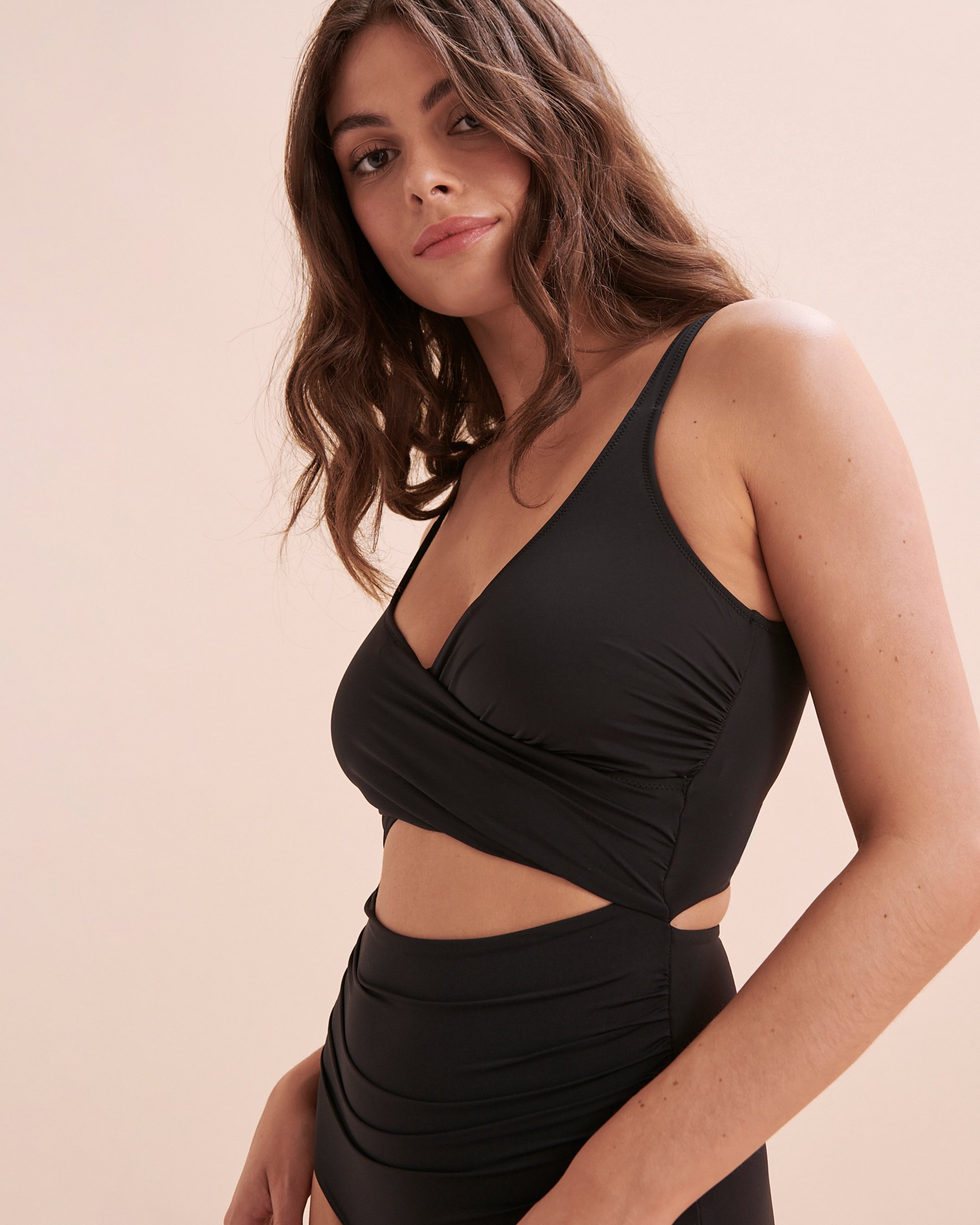 EVERYDAY SUNDAY Maillot une-pièce wrap Noir ESBEAW00964A - Voir4