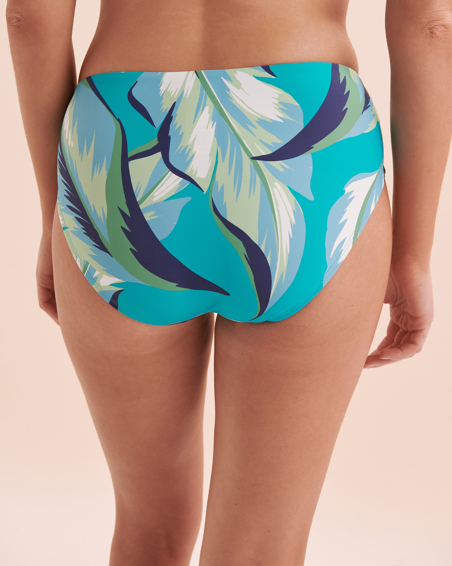 JANTZEN Bas de bikini aux hanches Judy Jungle Foliage Jungle bleu JZ24403H - View2
