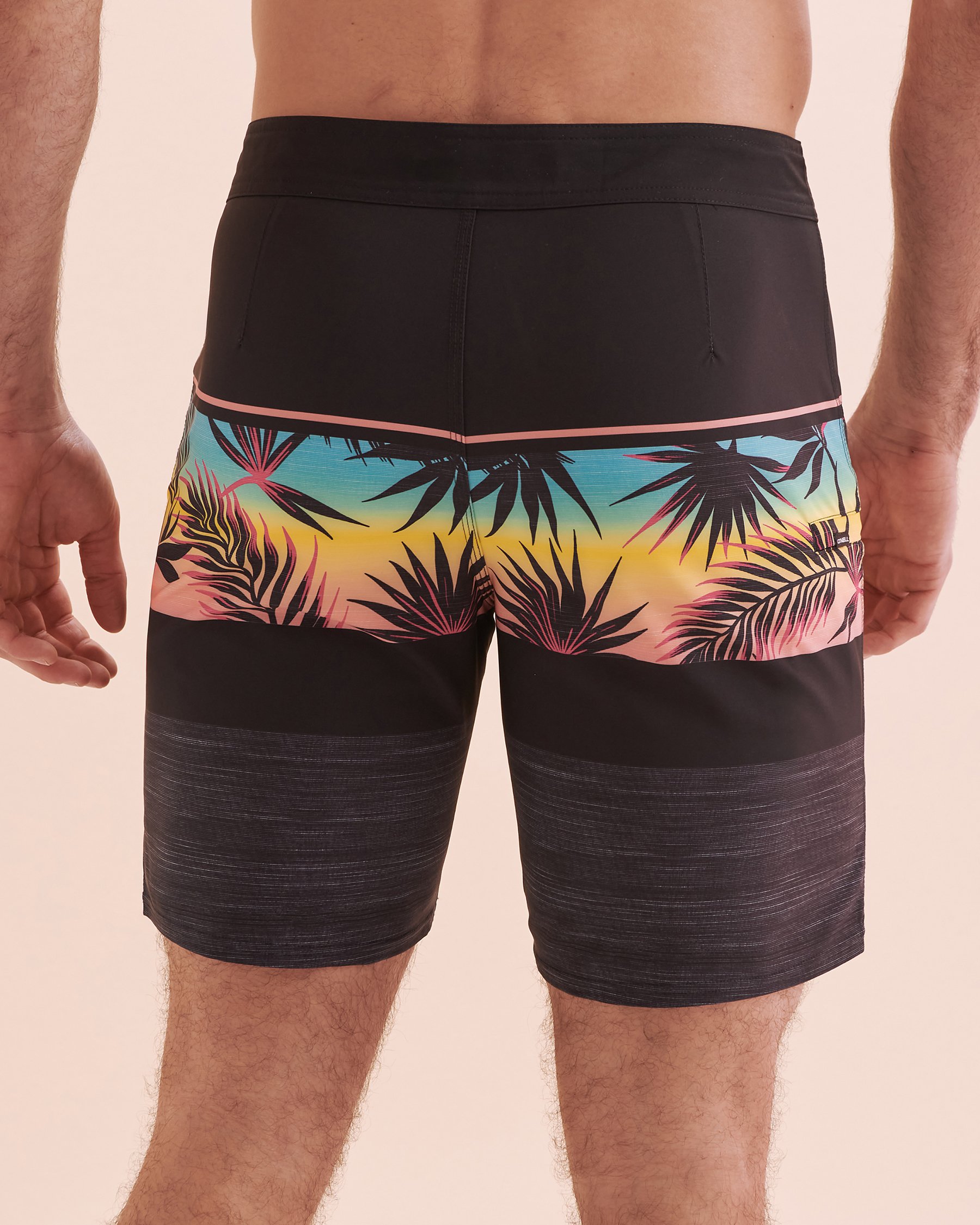 O'NEILL Hyperfreak Boardshort Swimsuit Black Tropical Print SP4106010 - View2