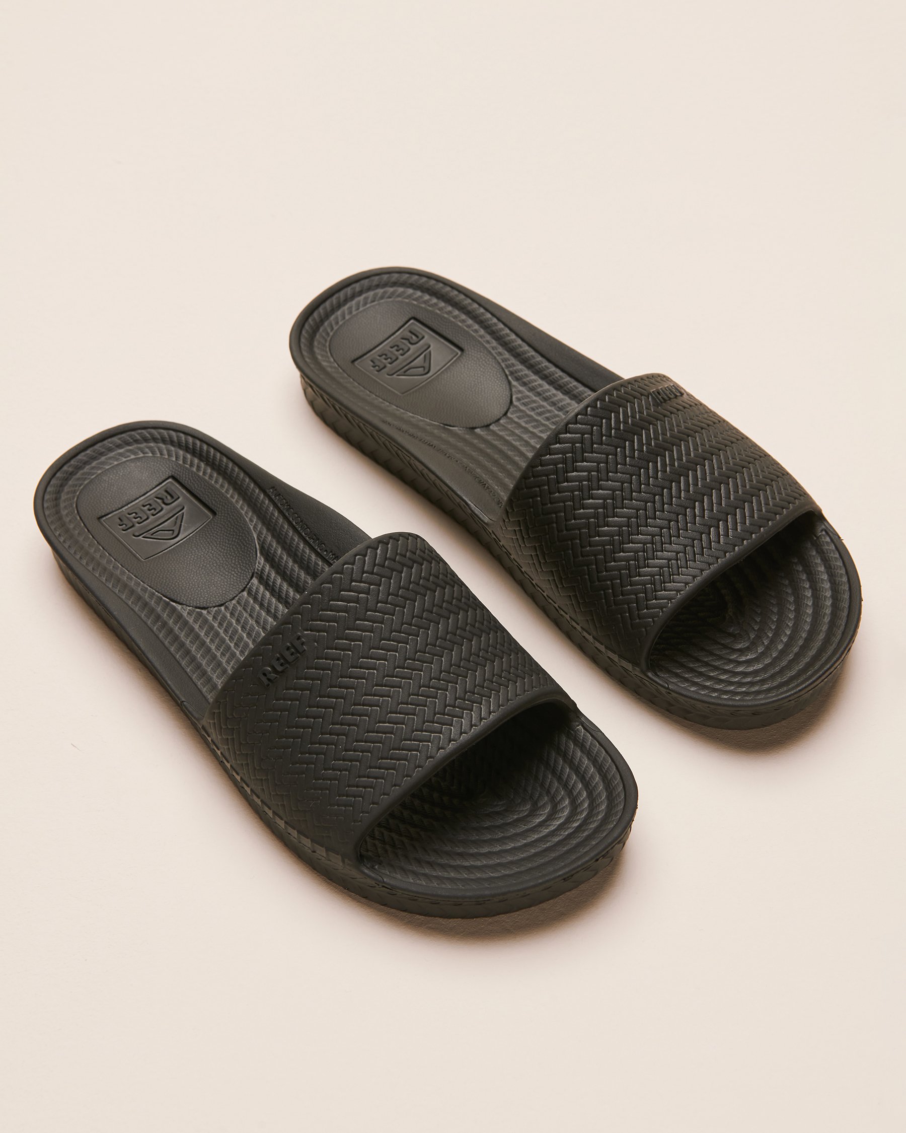 REEF Water Scout Slide Sandals Black CJ0157 - View1