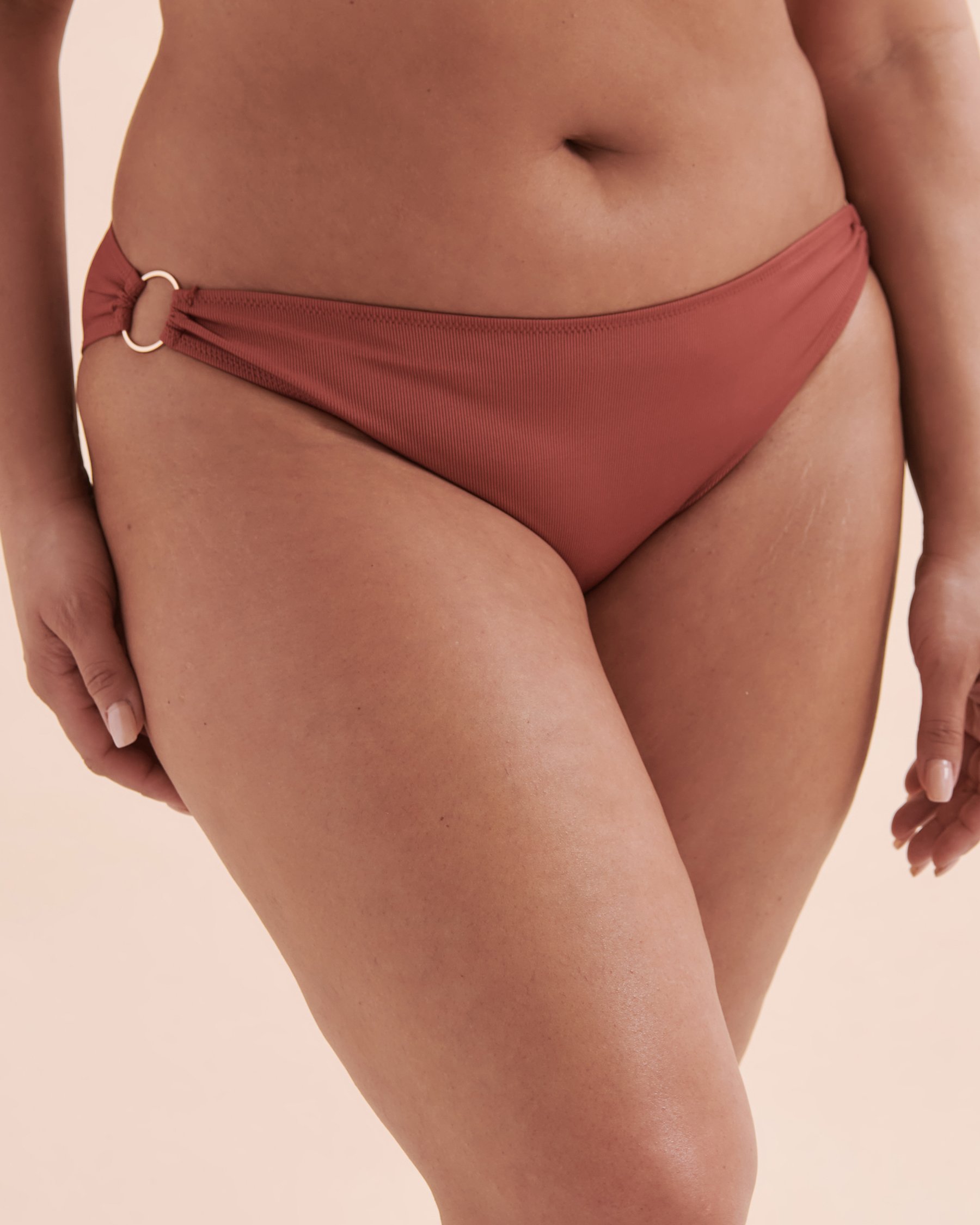 SANTEMARE Bas de bikini côtelé Casablanca Brun 01300313 - Voir8