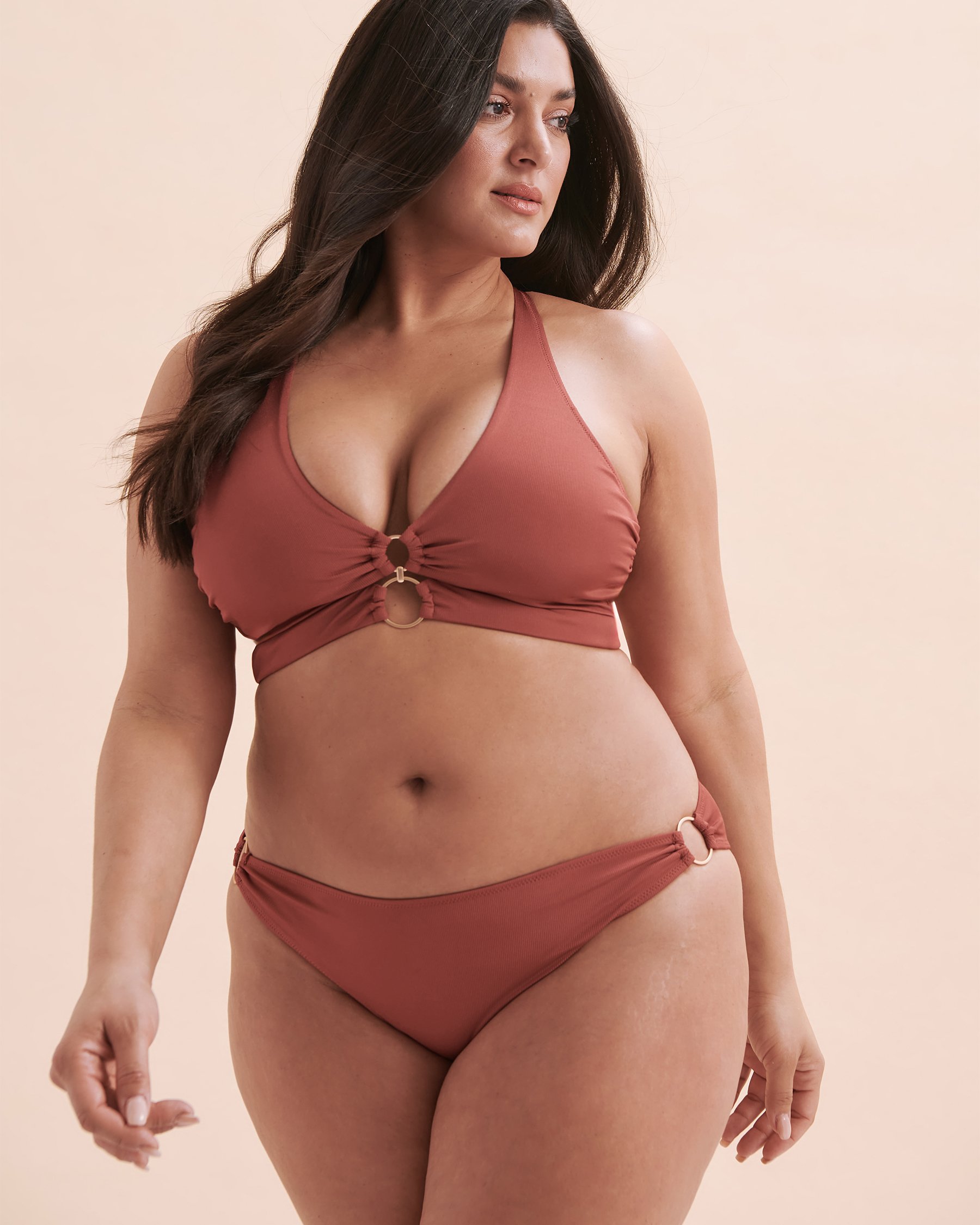 SANTEMARE Bas de bikini côtelé Casablanca Brun 01300313 - Voir11