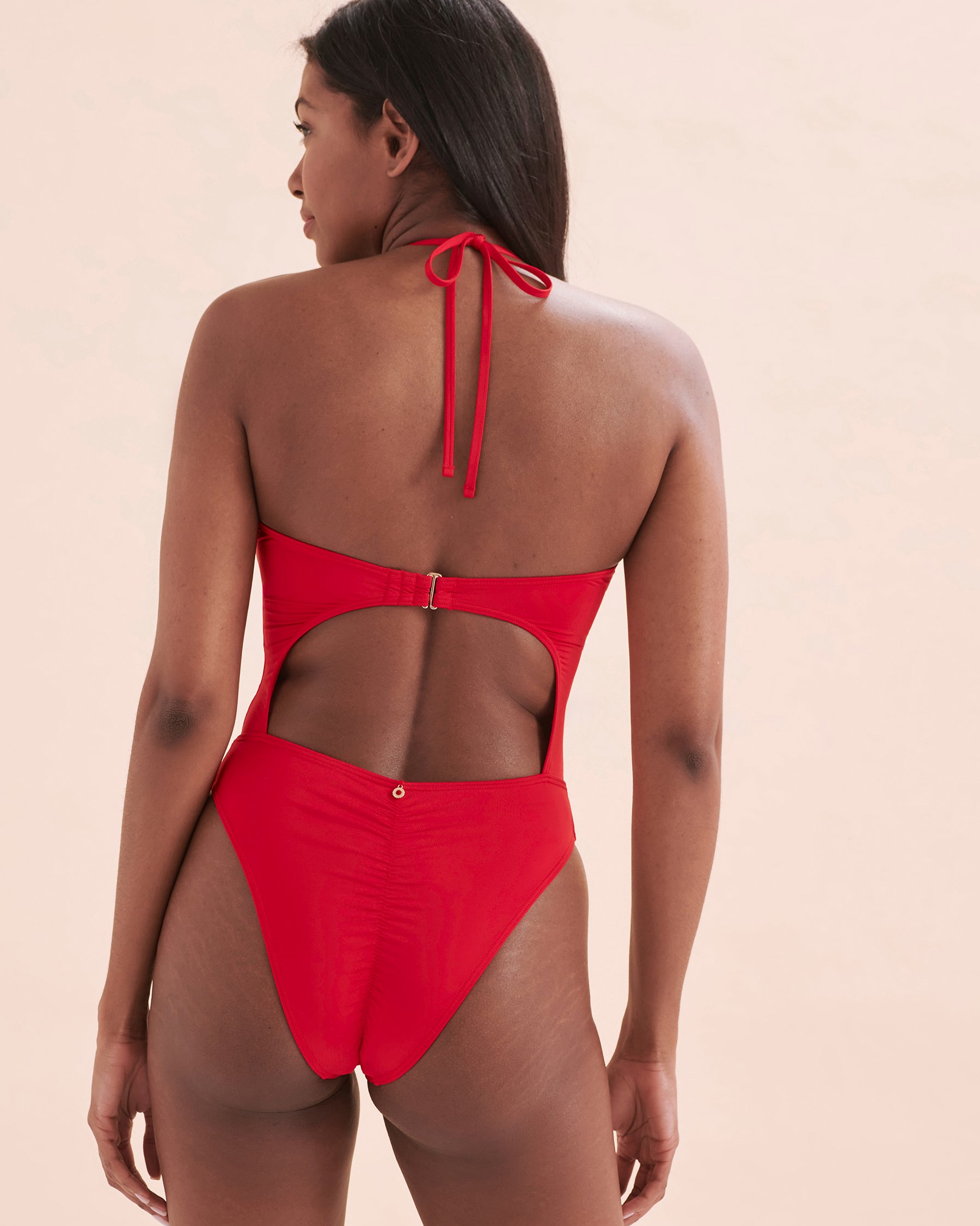 SEATONIC Cut-out One-piece Swimsuit Red 01400064 - View6