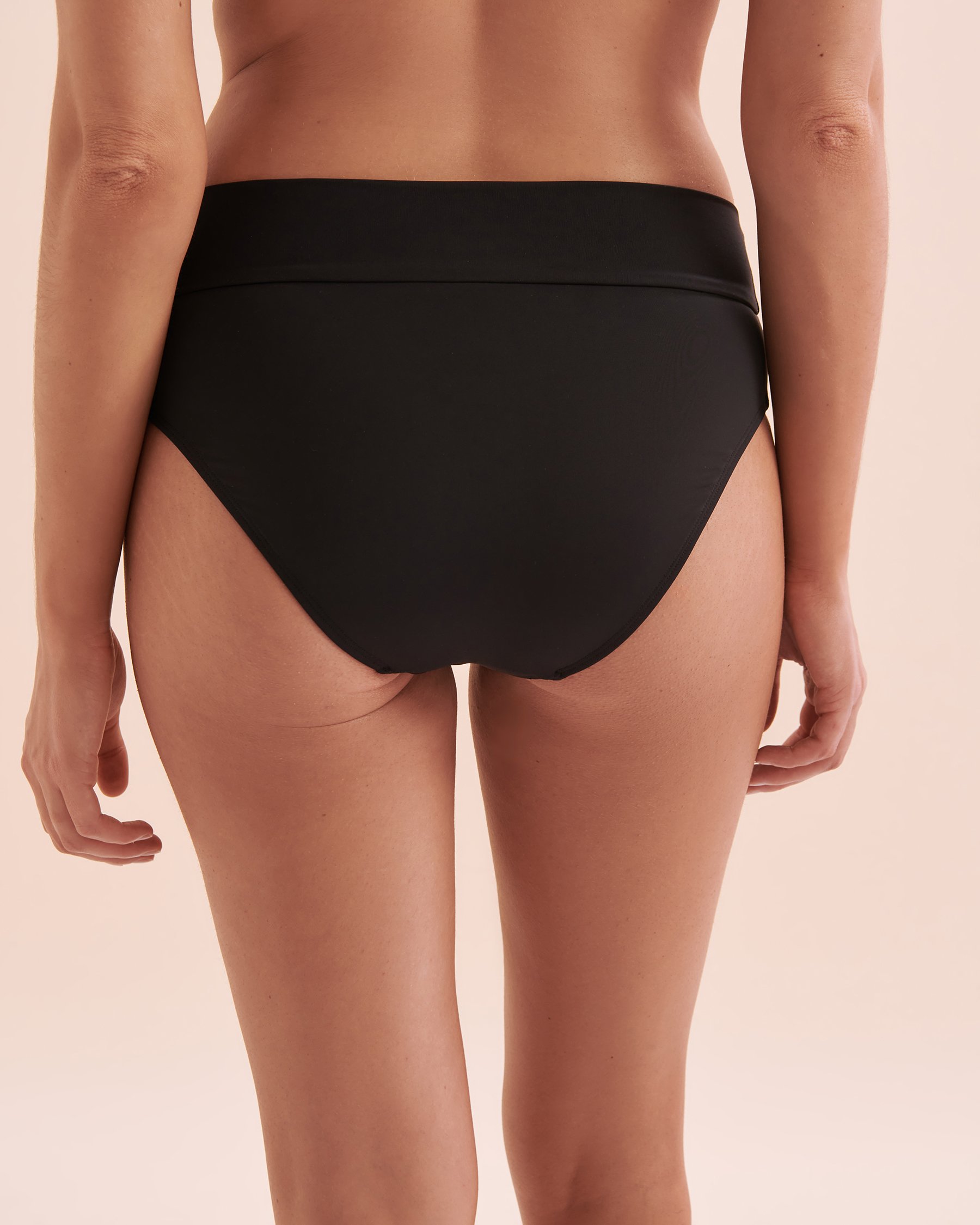 SKYE Solid Rachel High Waist Bikini Bottom Black SK436254 - View2