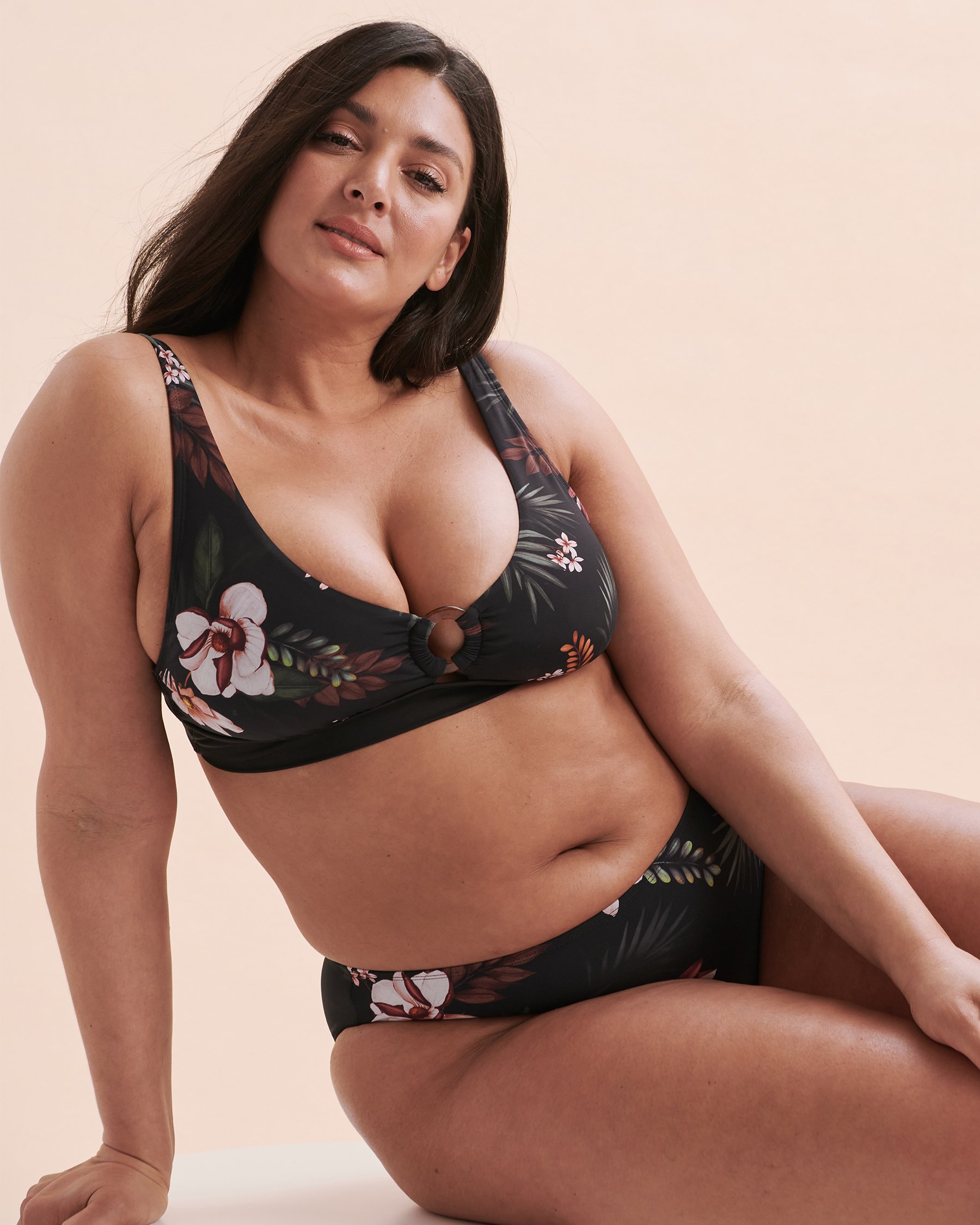 SKYE Haut de bikini bralette Carolyne Summer Joy Floral noir SK769171 - Voir3