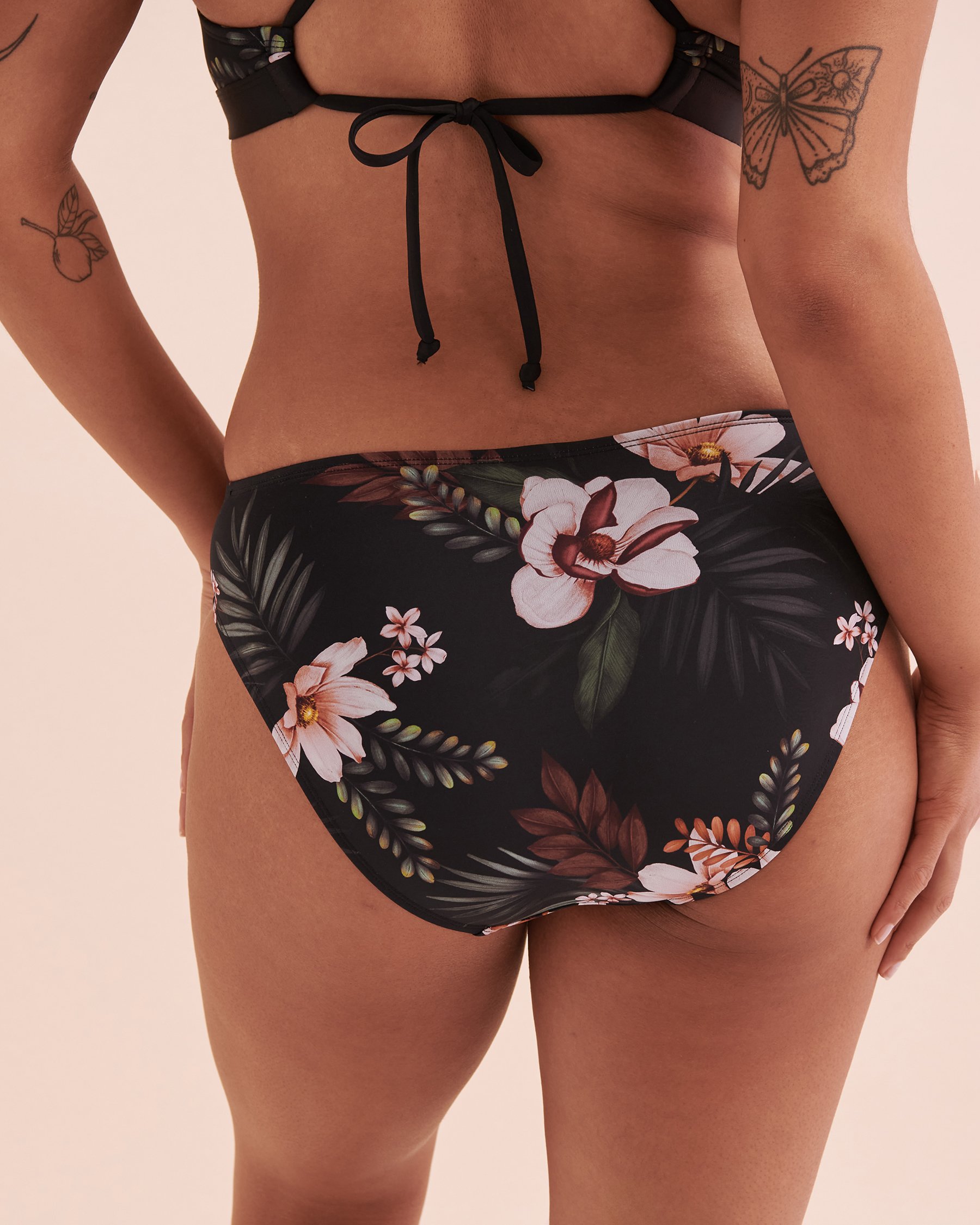 SKYE Bas de bikini taille mi-haute Summer Joy Floral noir SK769138 - View2