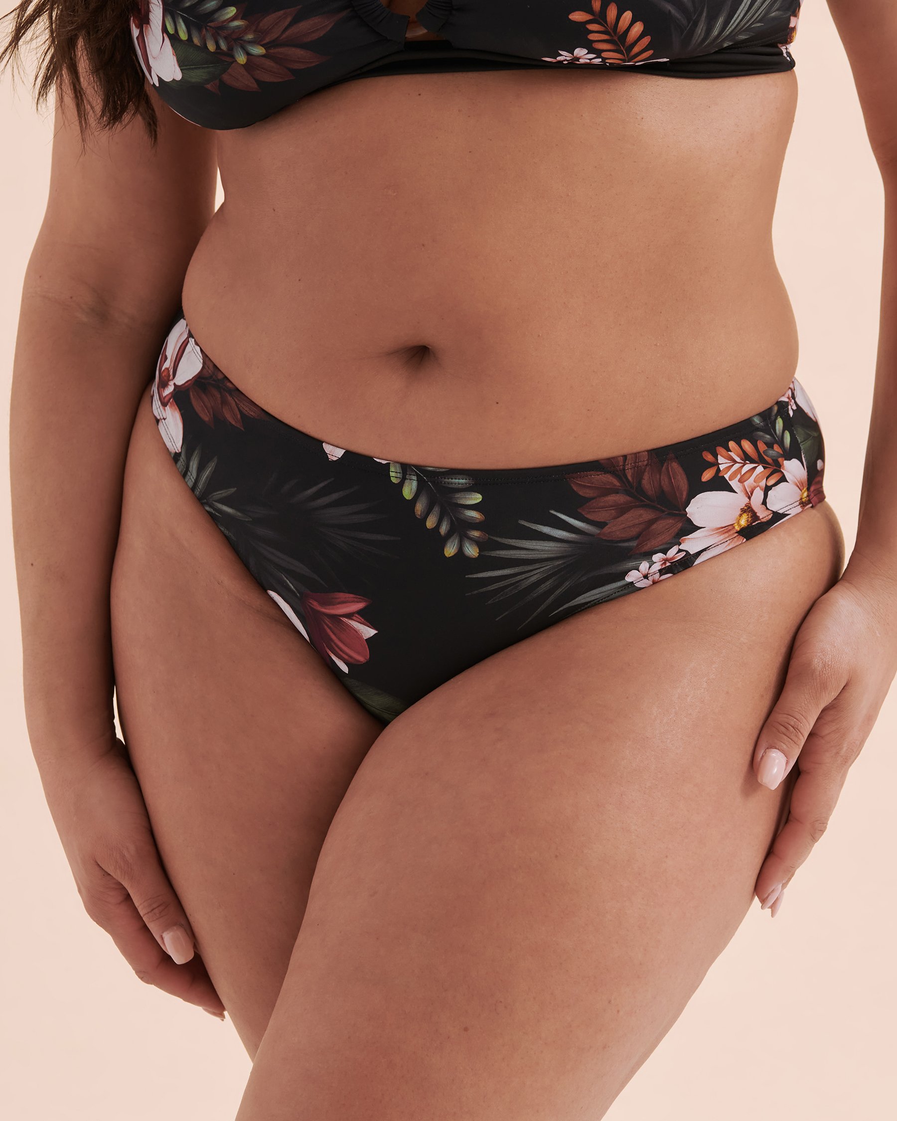 SKYE Bas de bikini taille mi-haute Summer Joy Floral noir SK769138 - View5