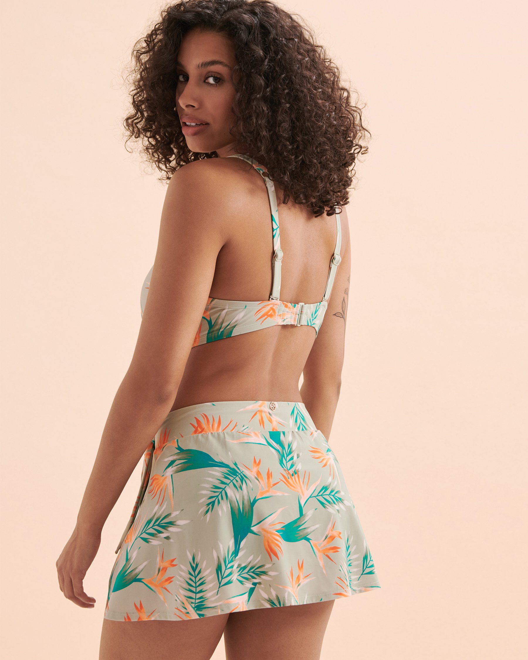 TURQUOISE COUTURE Sage Paradise D Cup Plunge Bikini Top Sage Paradise 01200072 - View2