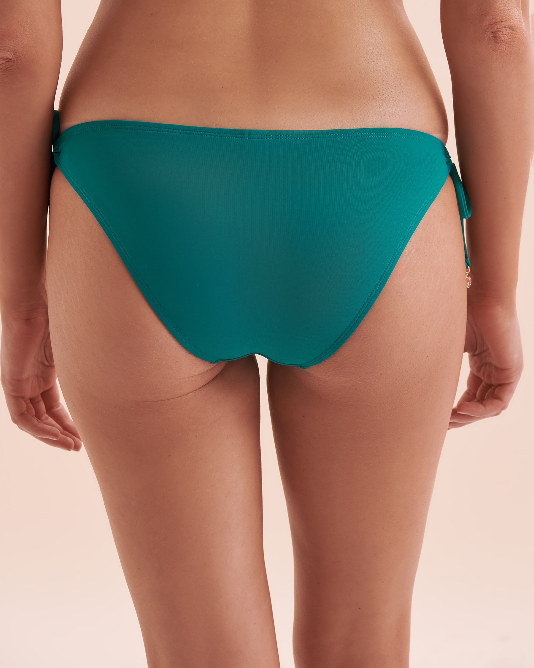 TURQUOISE COUTURE Bas de bikini brésilien noué aux hanches Blue Paradise Bleu aqua foncé 01300322 - Voir5