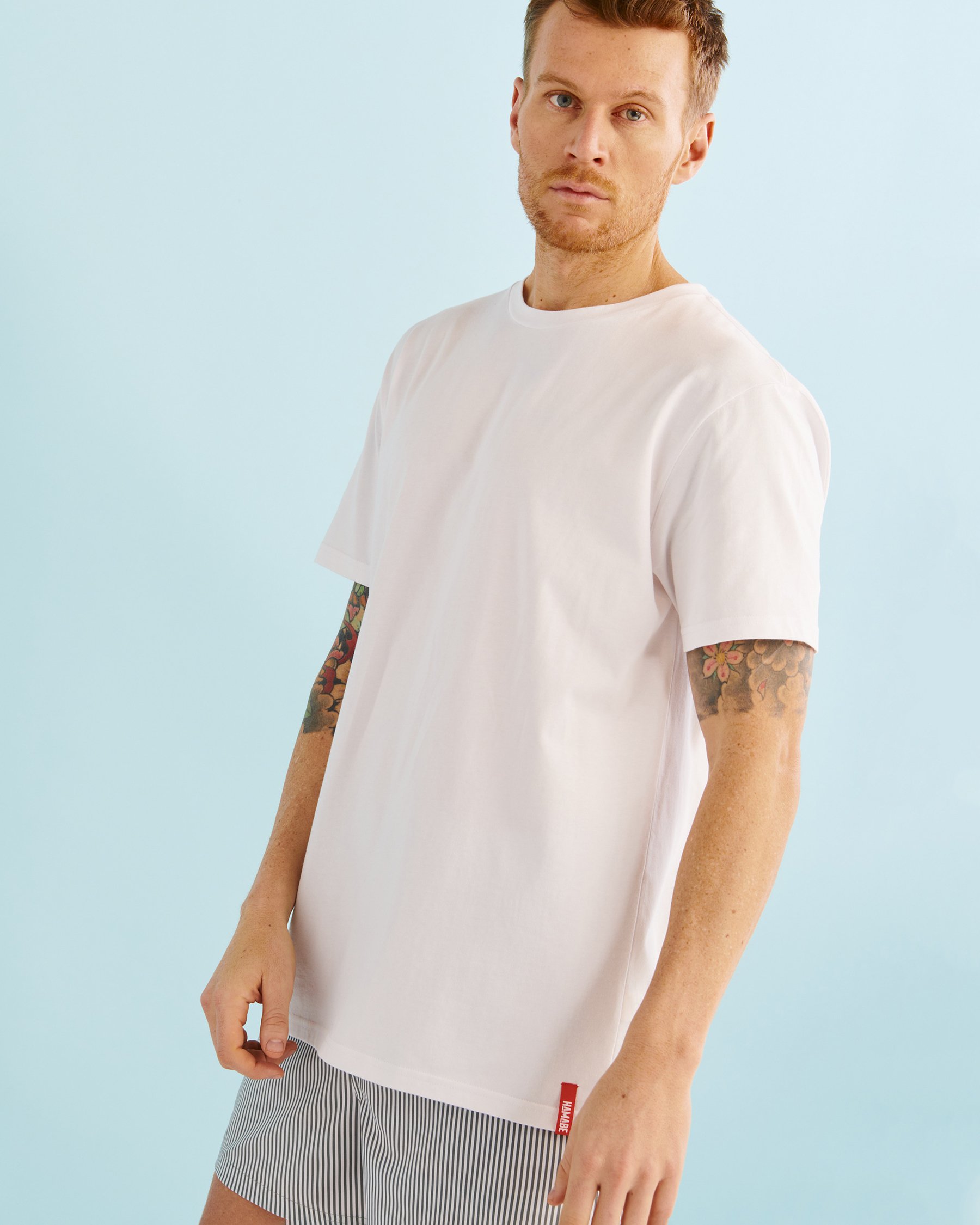 HAMABE Classic T-shirt White 04100002 - View1