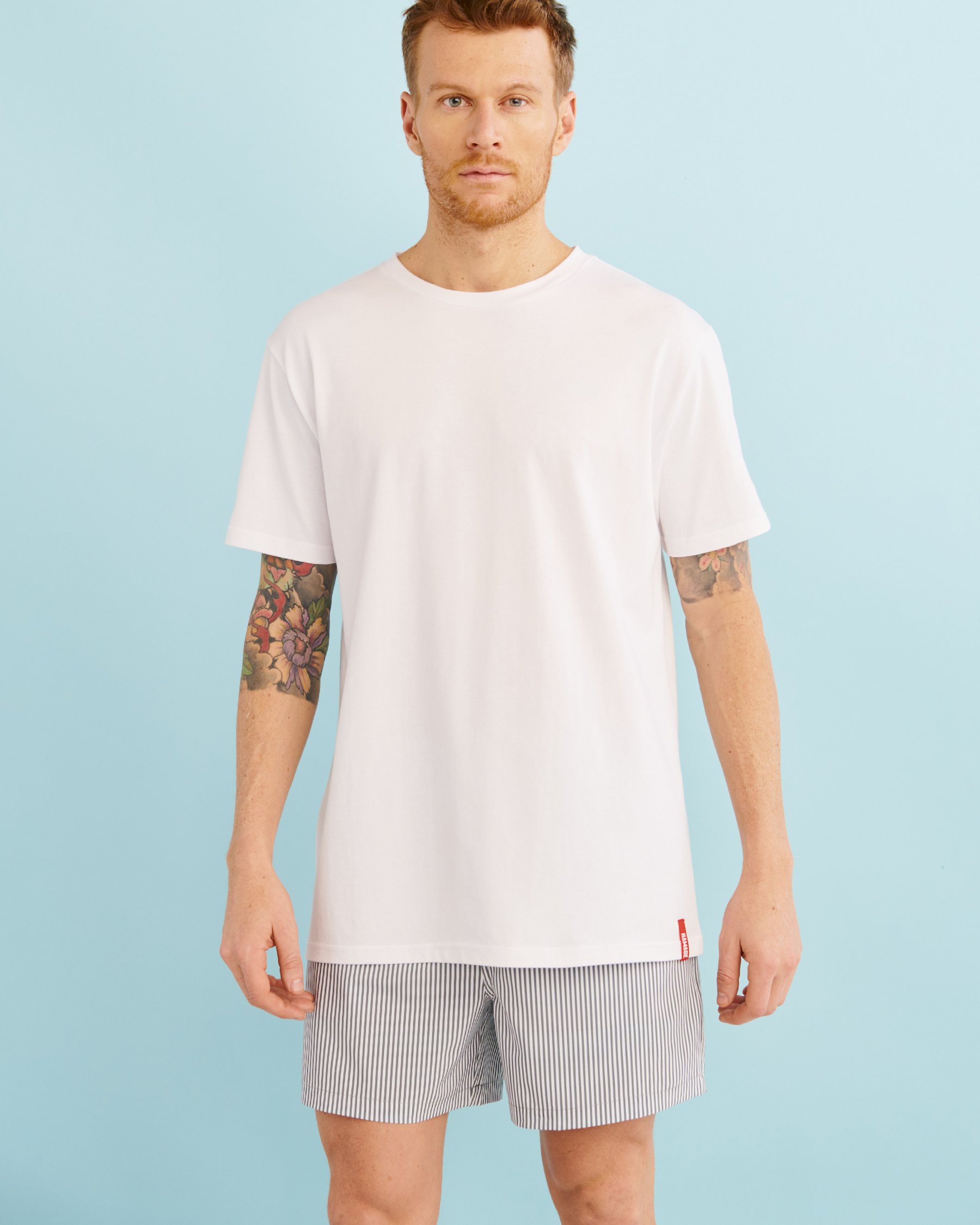 HAMABE Classic T-shirt White 04100002 - View4