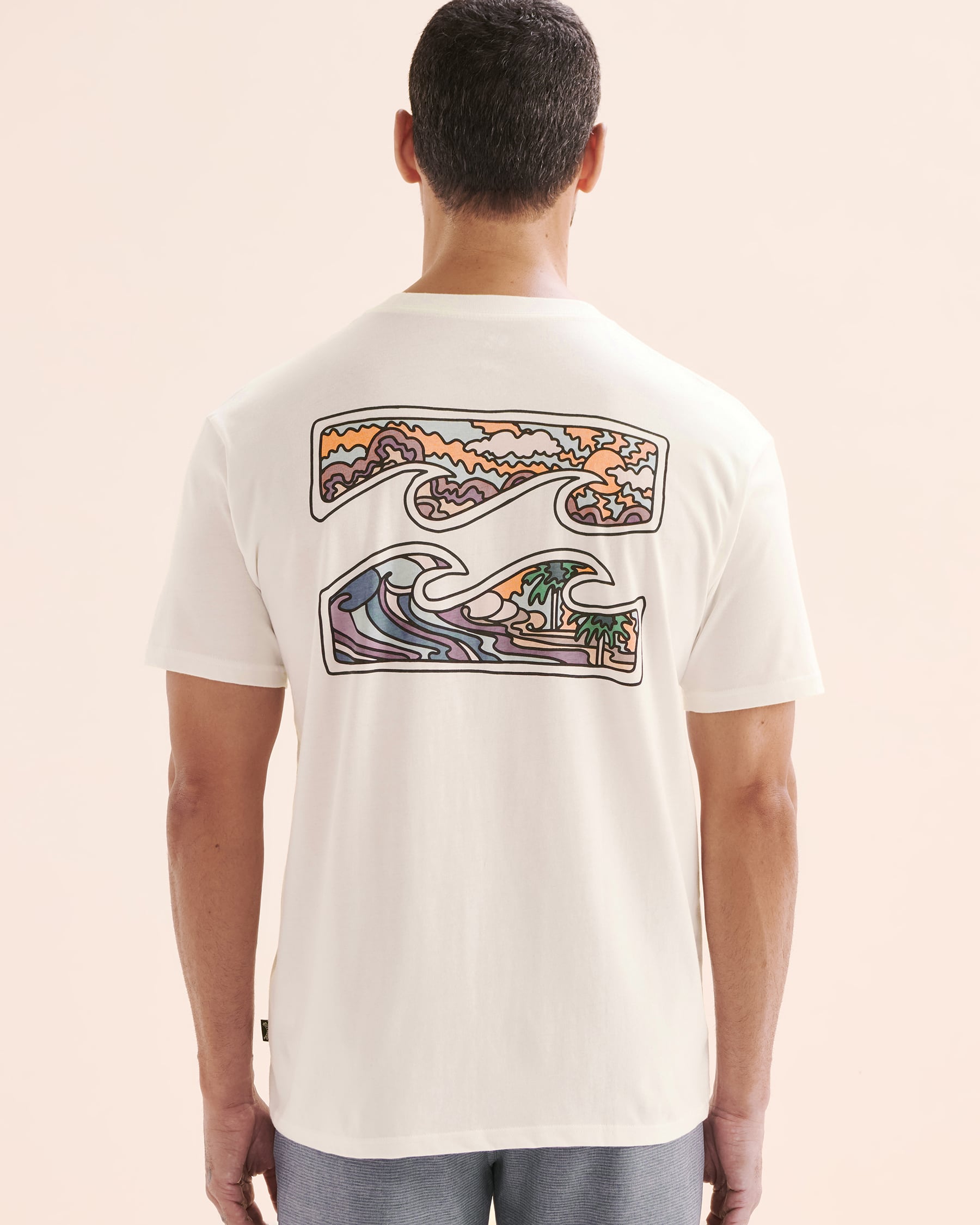BILLABONG T-shirt à manches courtes Crayon Wave Premium Blanc 24A353501 - Voir2
