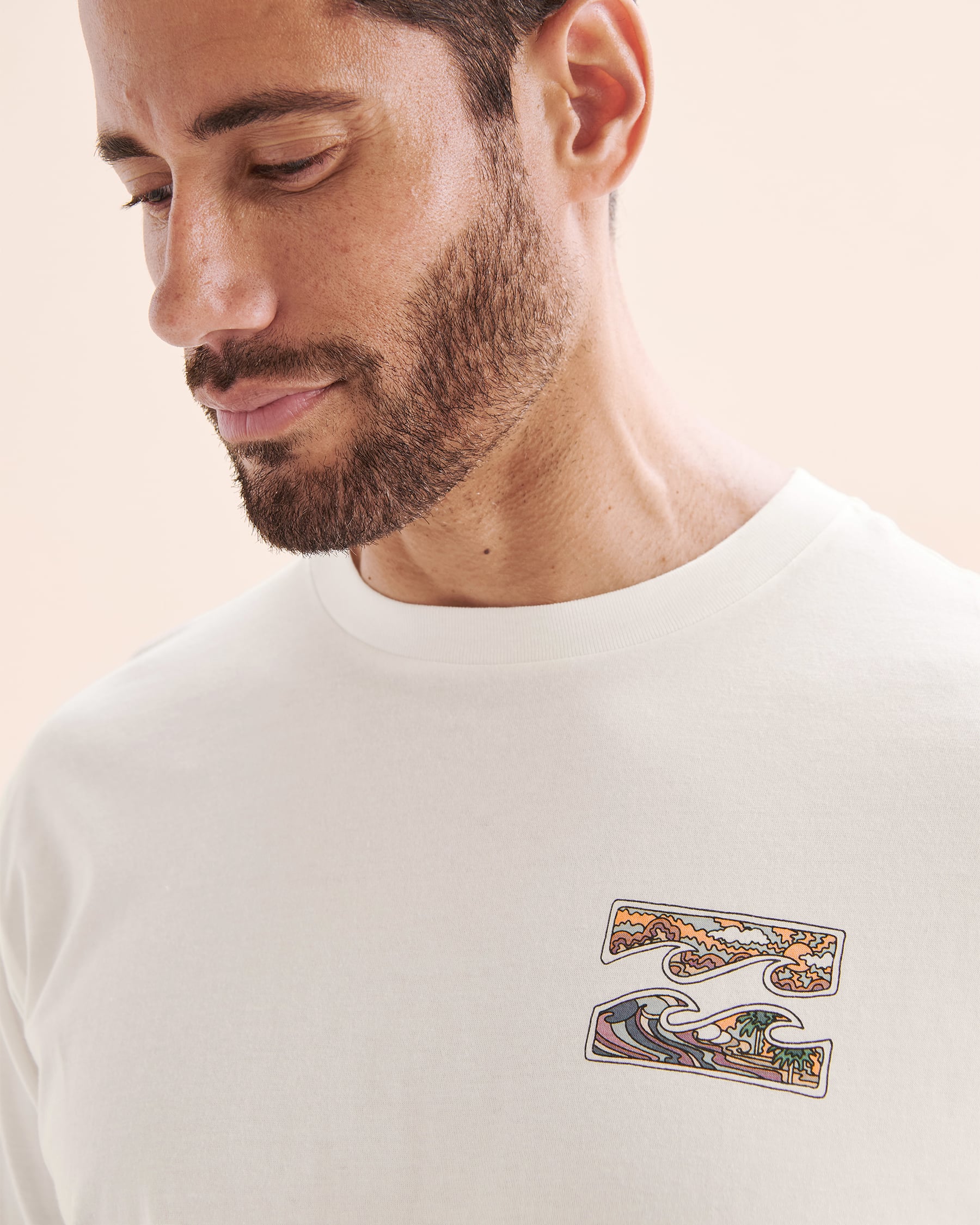 BILLABONG T-shirt à manches courtes Crayon Wave Premium Blanc 24A353501 - Voir4