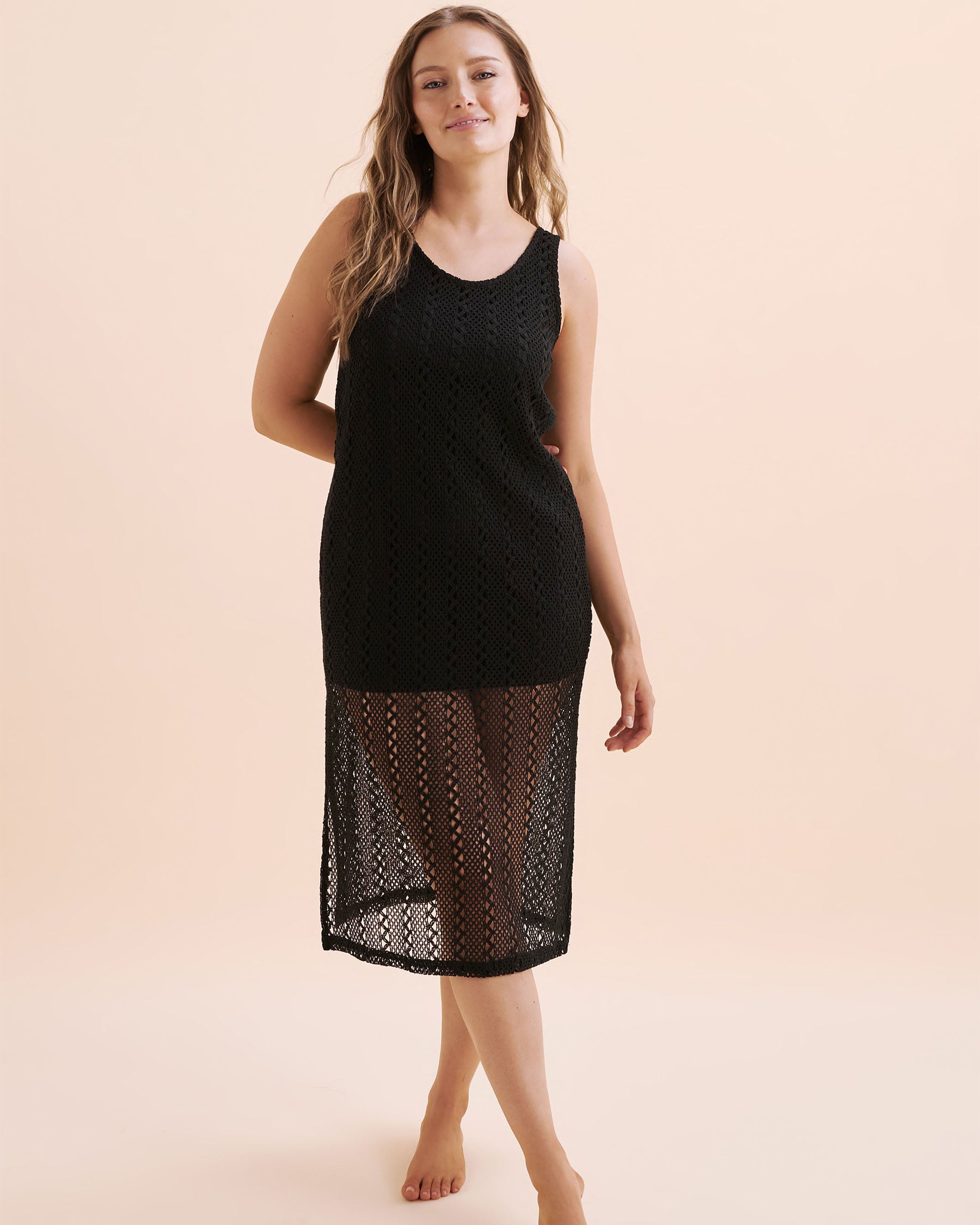 TURQUOISE COUTURE Robe en crochet Noir 02300160 - Voir1