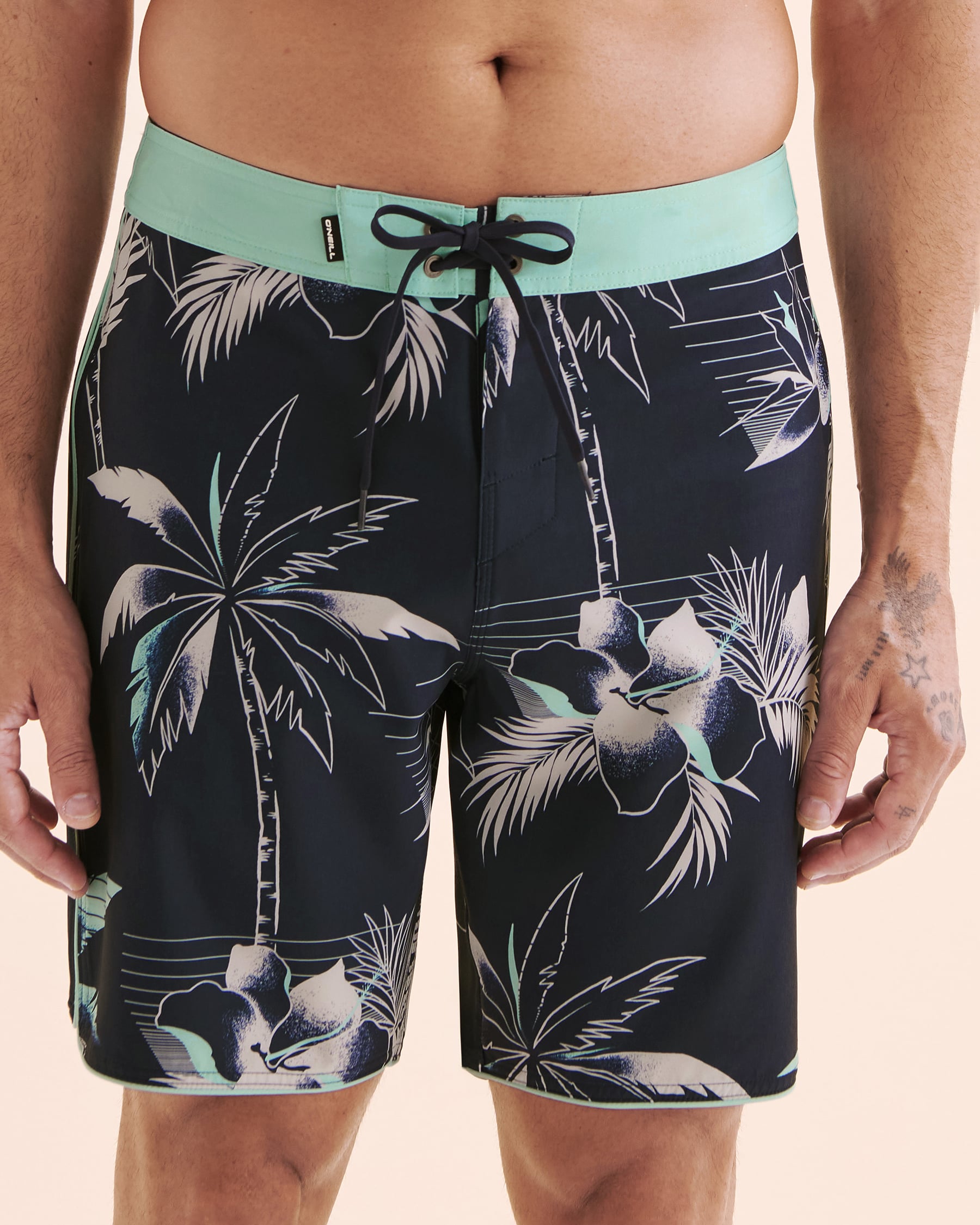 O'NEILL Maillot Boardshort Hyperfreak Mysto Scallop 19'' Bleu Marin SP5106004 - Voir1