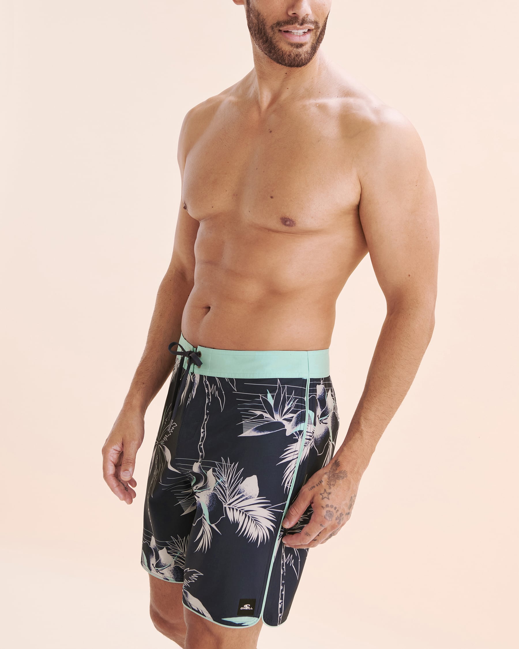 O'NEILL Maillot Boardshort Hyperfreak Mysto Scallop 19'' Bleu Marin SP5106004 - Voir4