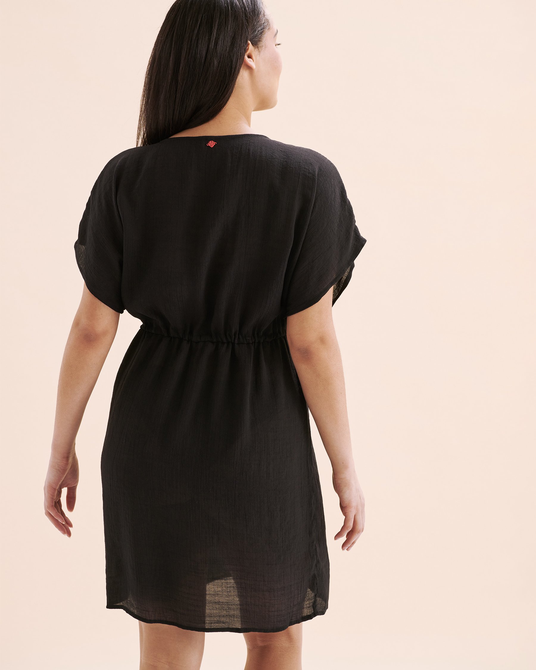 COSTA DEL REY Kimono Voile Black 02400050 - View2