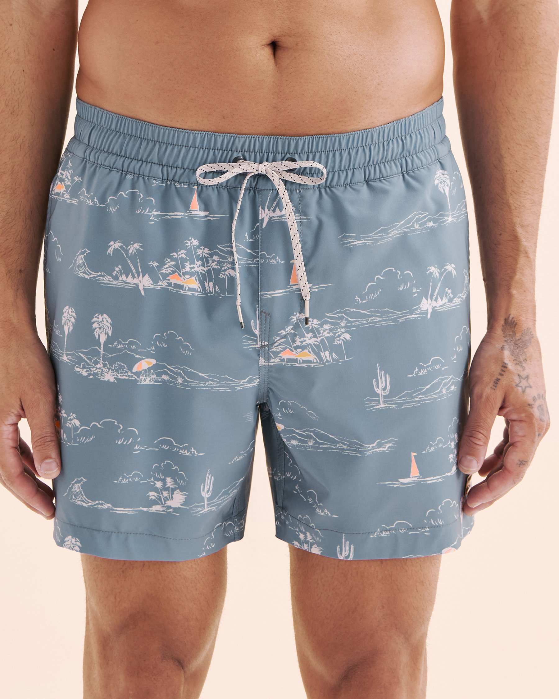 BILLABONG Maillot volley Lineup Bleu acier 24A251510 - Voir1