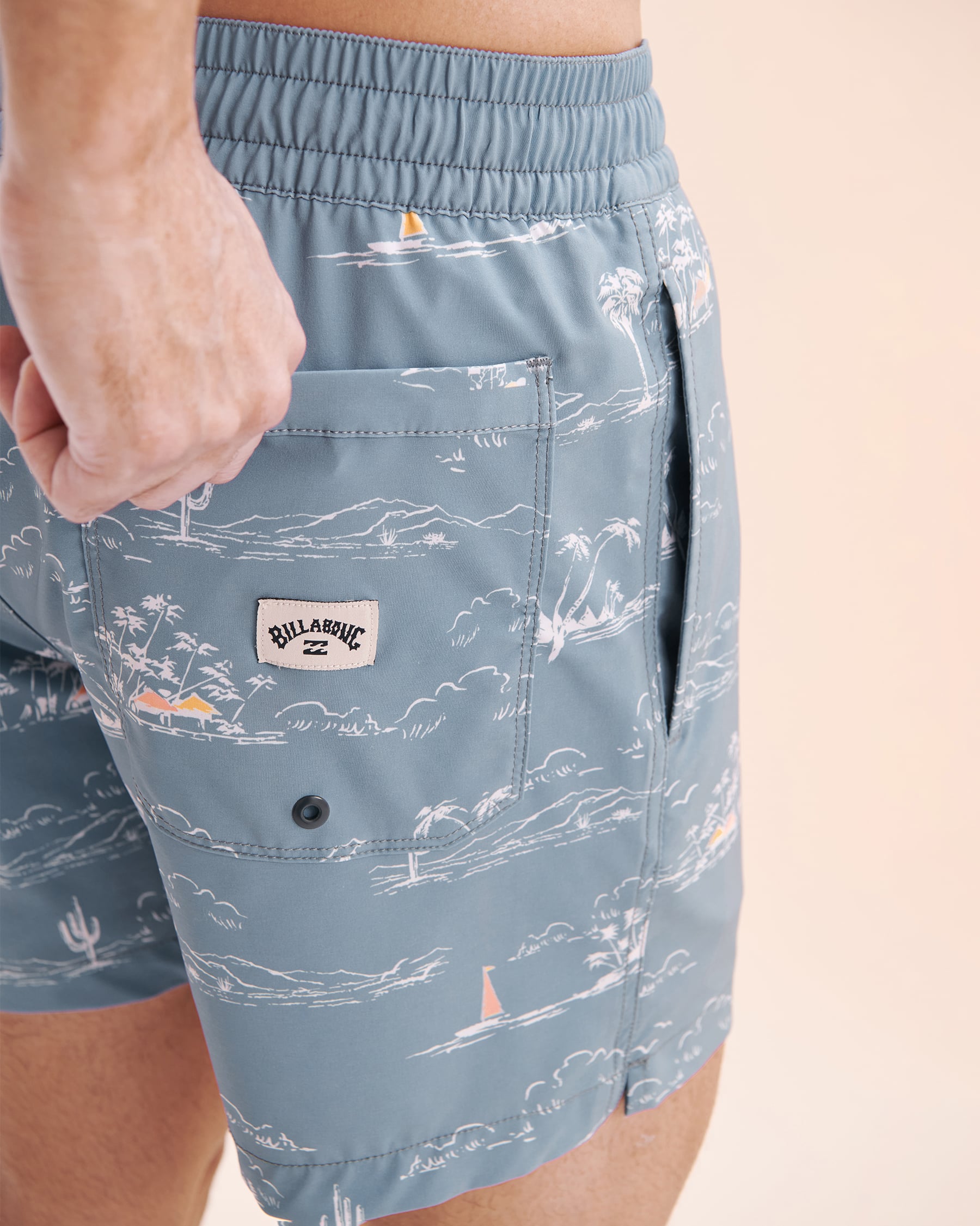 BILLABONG Maillot volley Lineup Bleu acier 24A251510 - Voir4