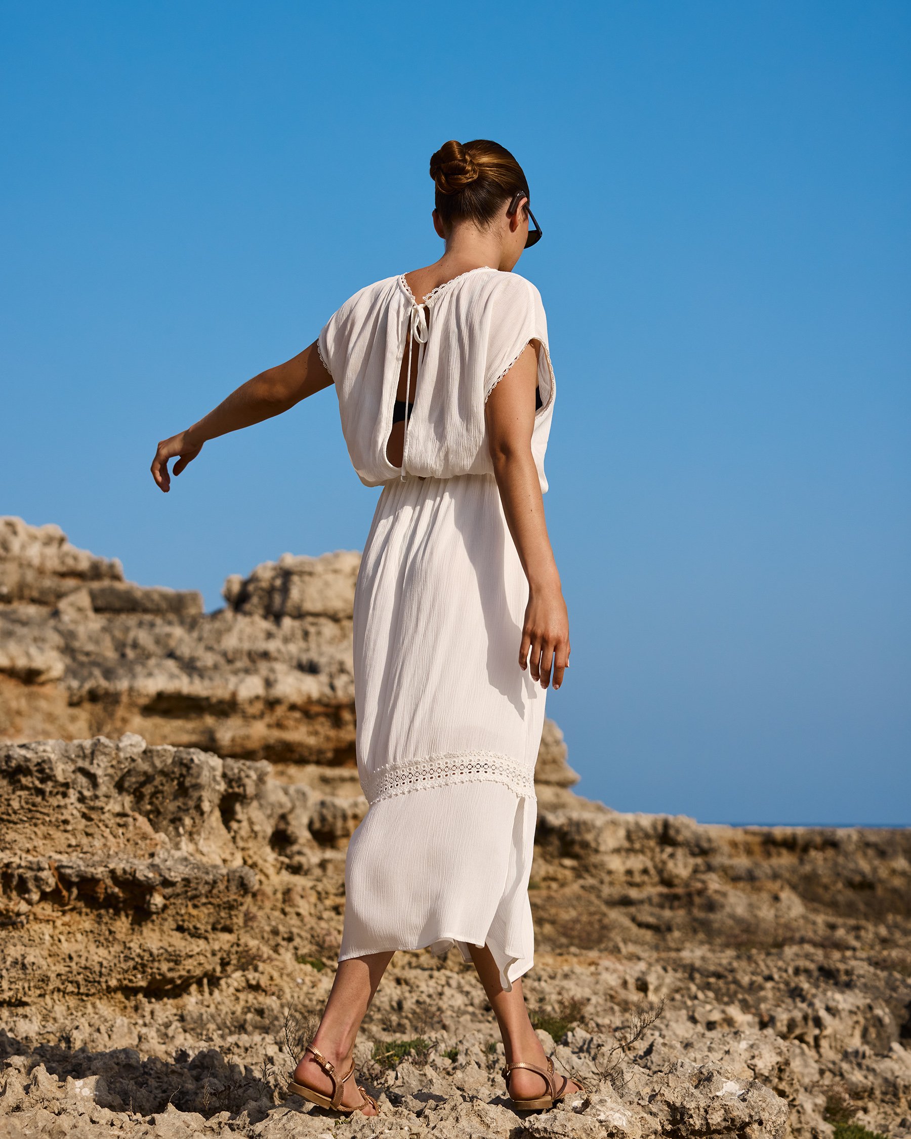 OFF THE BEACH Robe longue Blanc 02300164 - Voir1