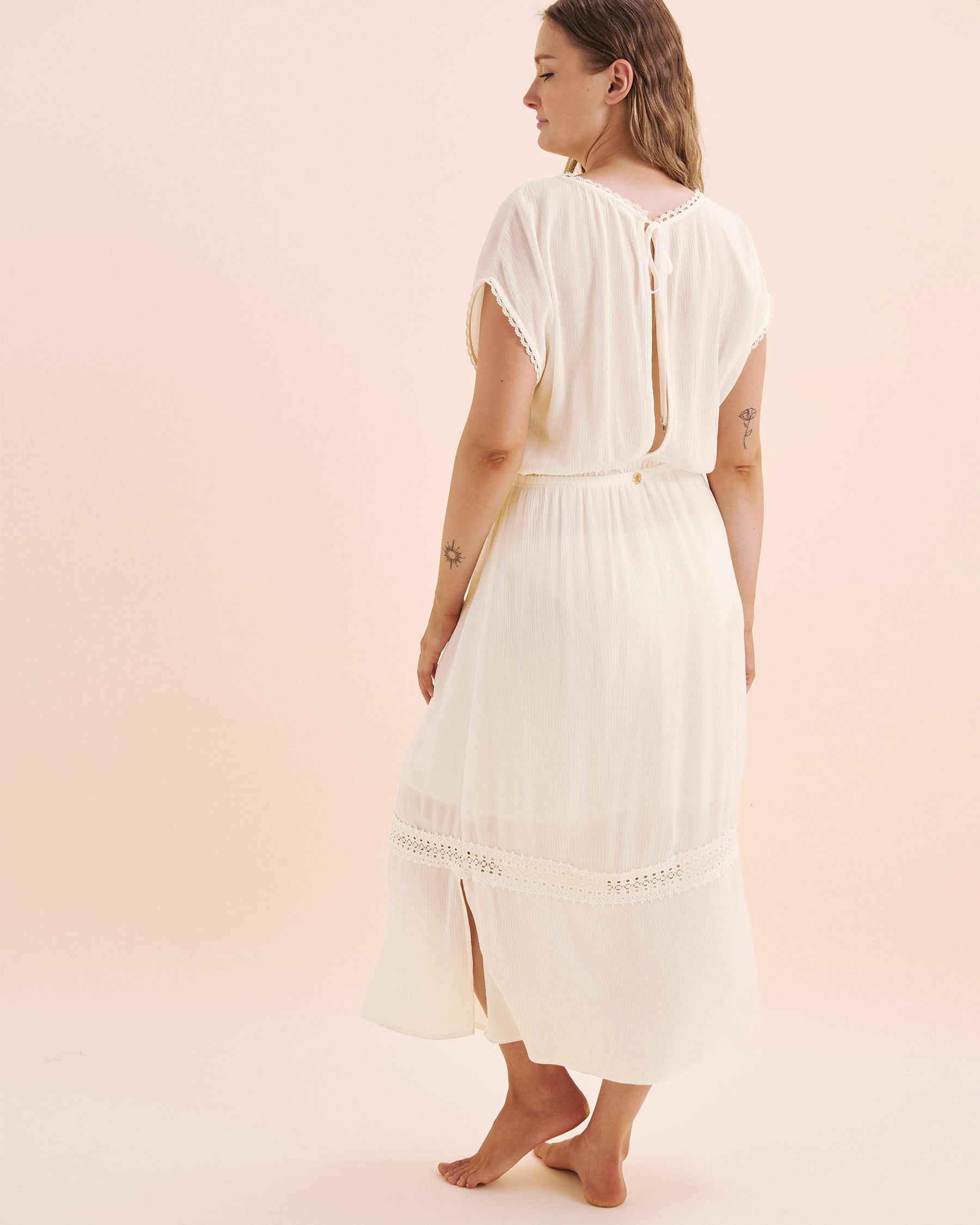 OFF THE BEACH Robe longue Blanc 02300164 - Voir5
