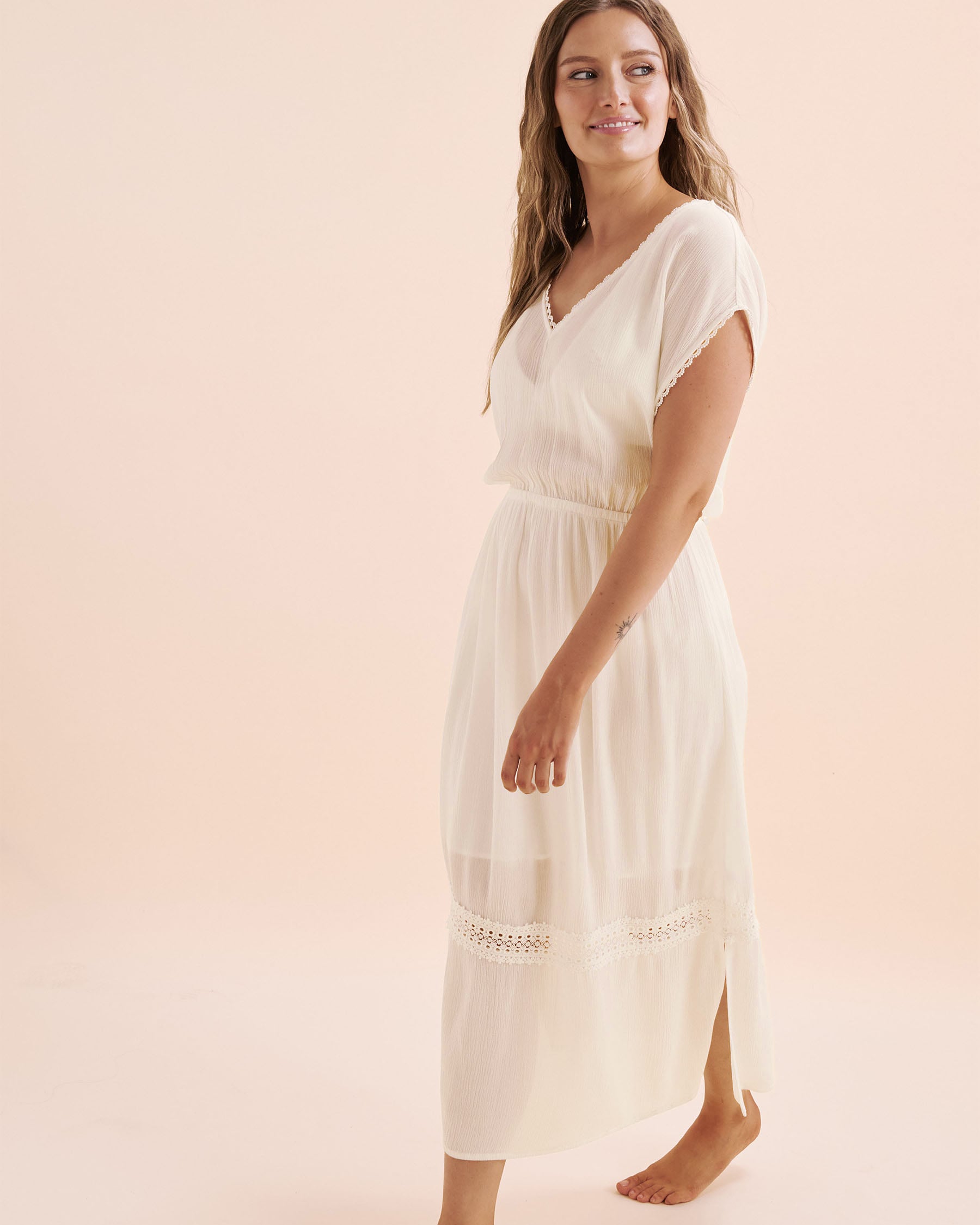 OFF THE BEACH Robe longue Blanc 02300164 - Voir7