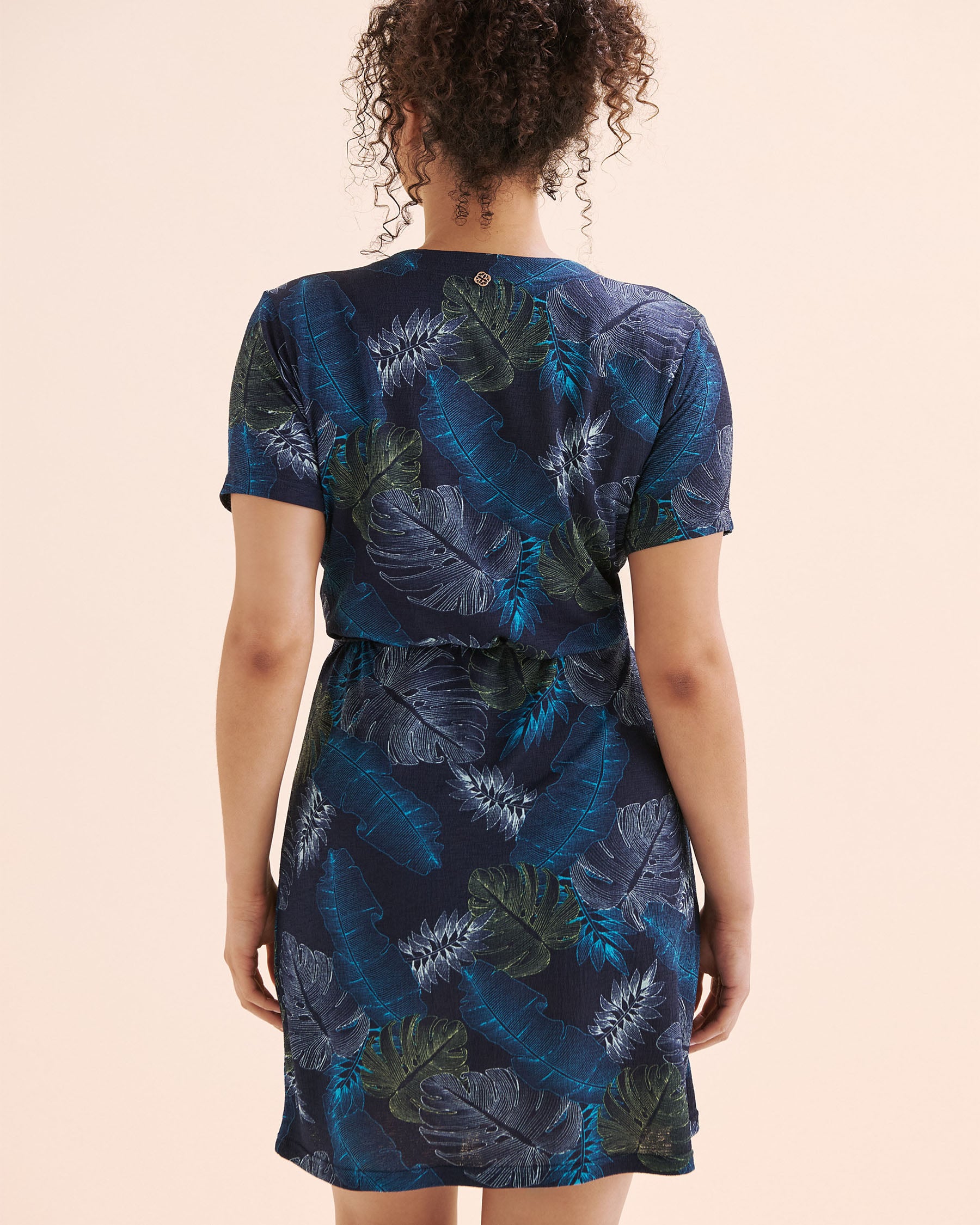 TURQUOISE COUTURE Wrap Dress Navy Blue 02300167 - View6