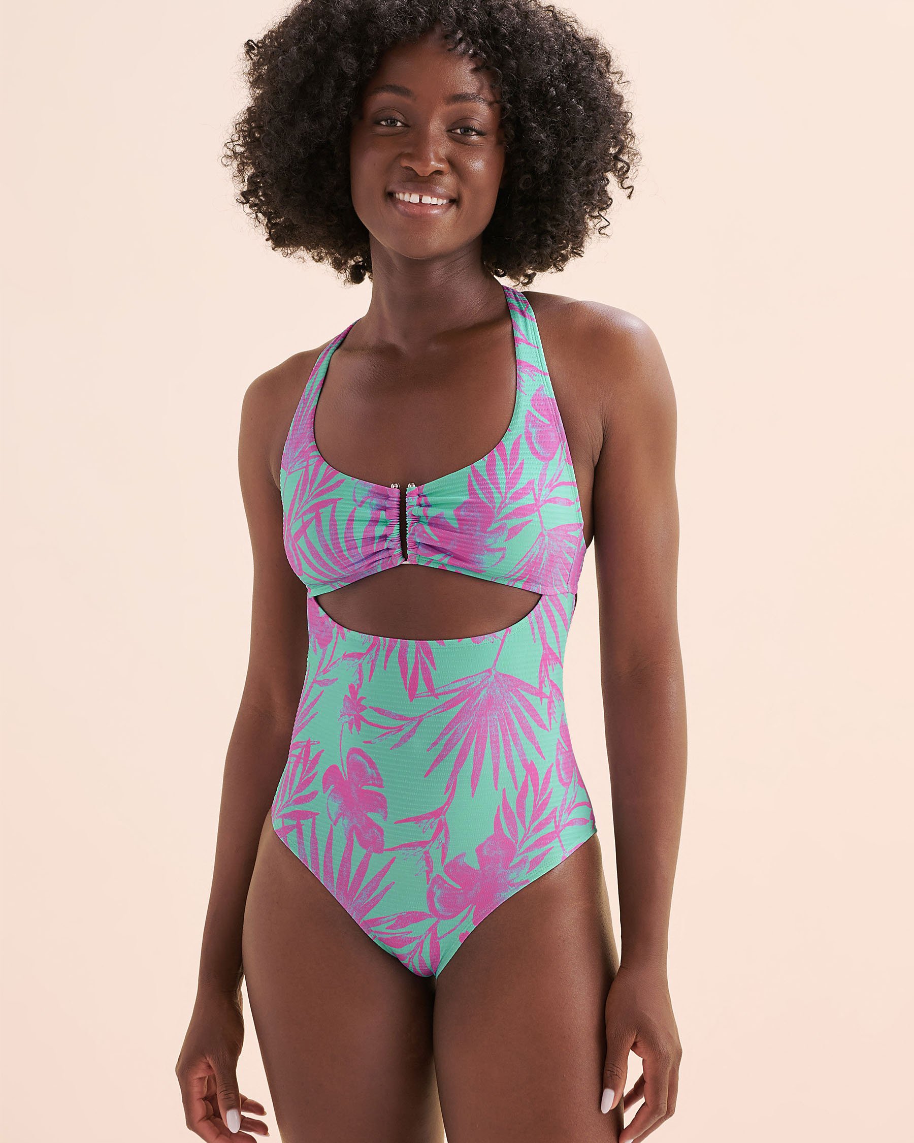 BODY GLOVE Maillot une-pièce avec découpe Eleonore Azores Vert et mauve 3967442 - Voir5