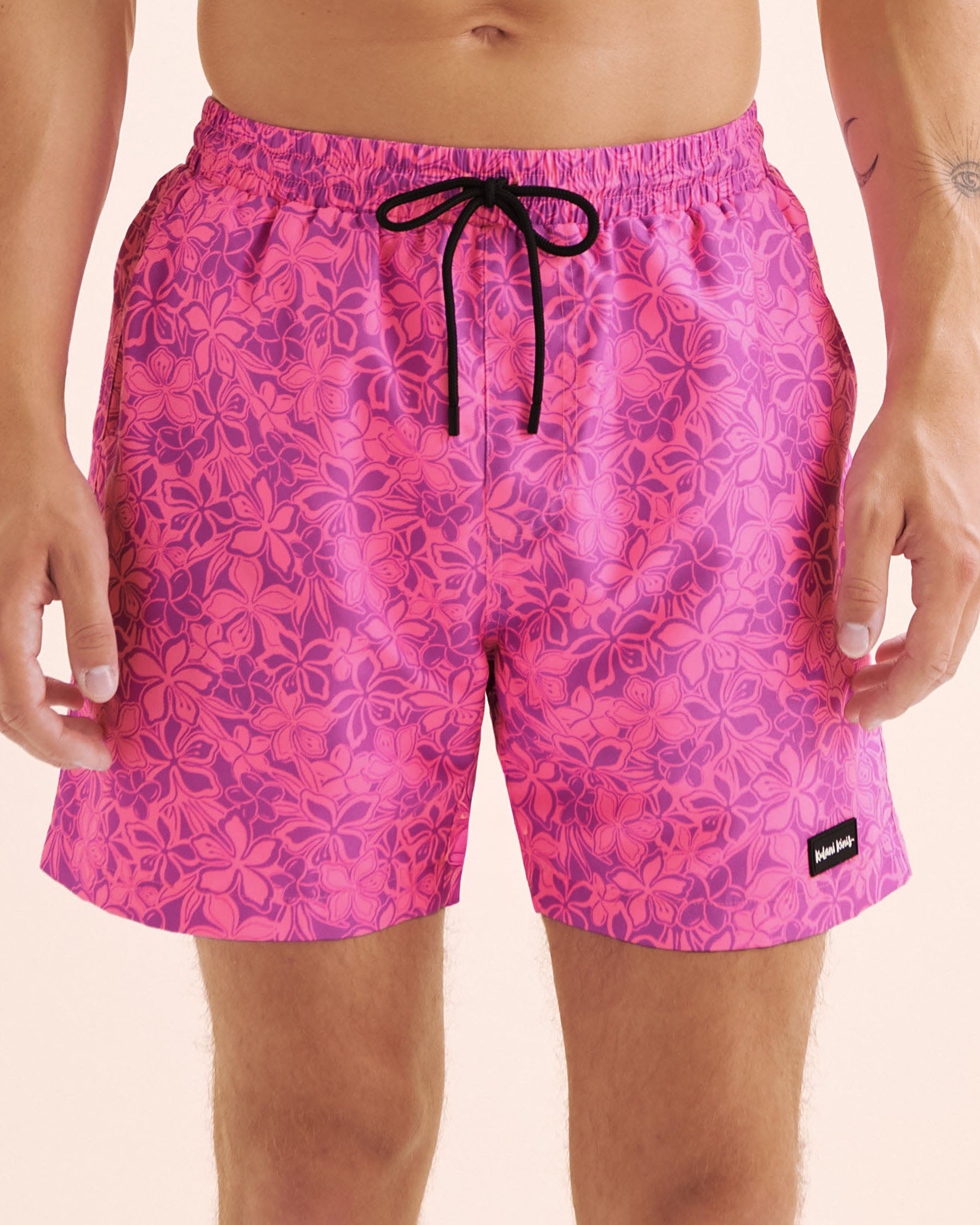 KULANI KINIS Bubble Berry Volley Swimsuit Pink and purple TRUNK110BUBE - View1