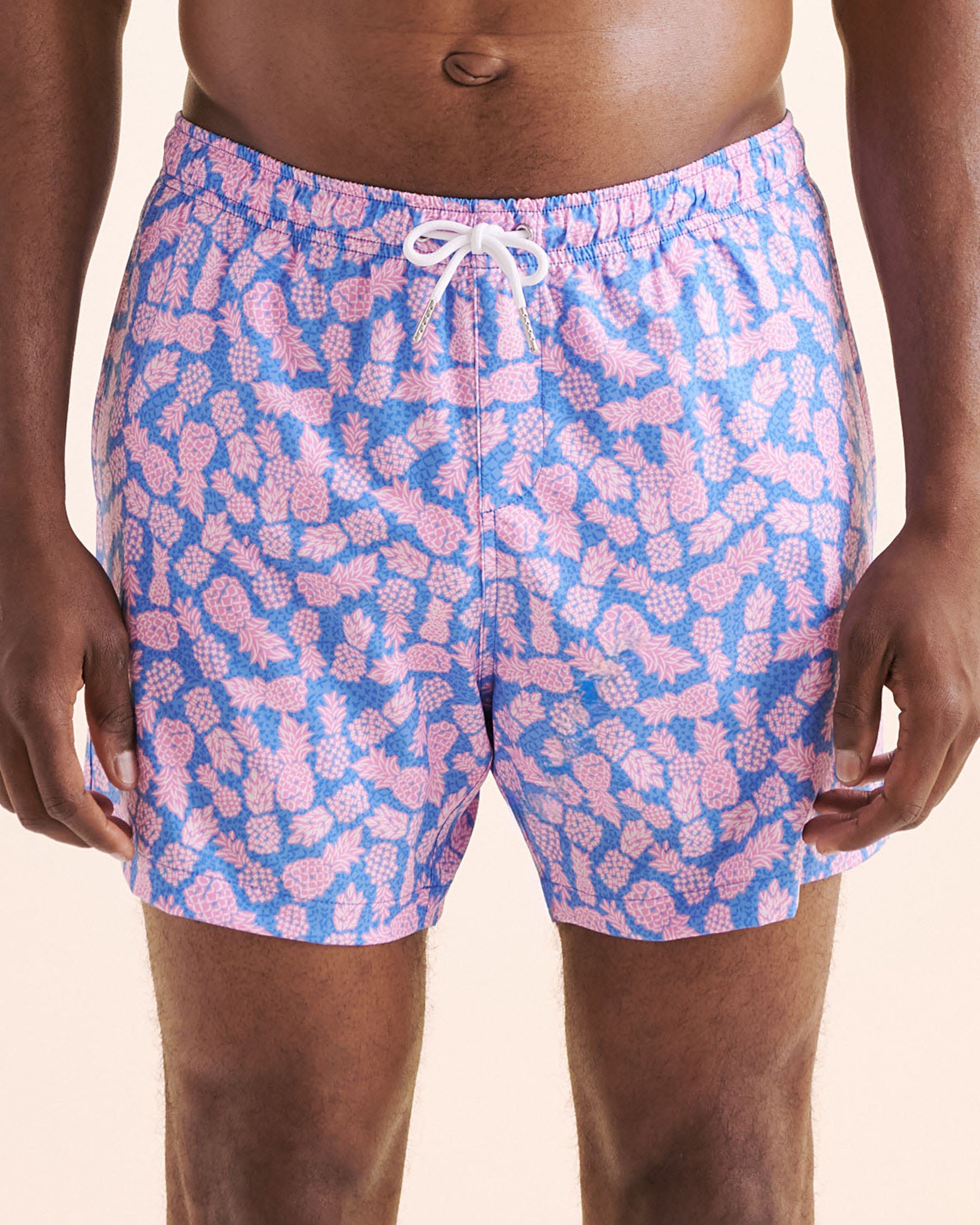 BERMIES Maillot classique ananas avec doublure en filet Bleu PNE3.0-CLAL - Voir1